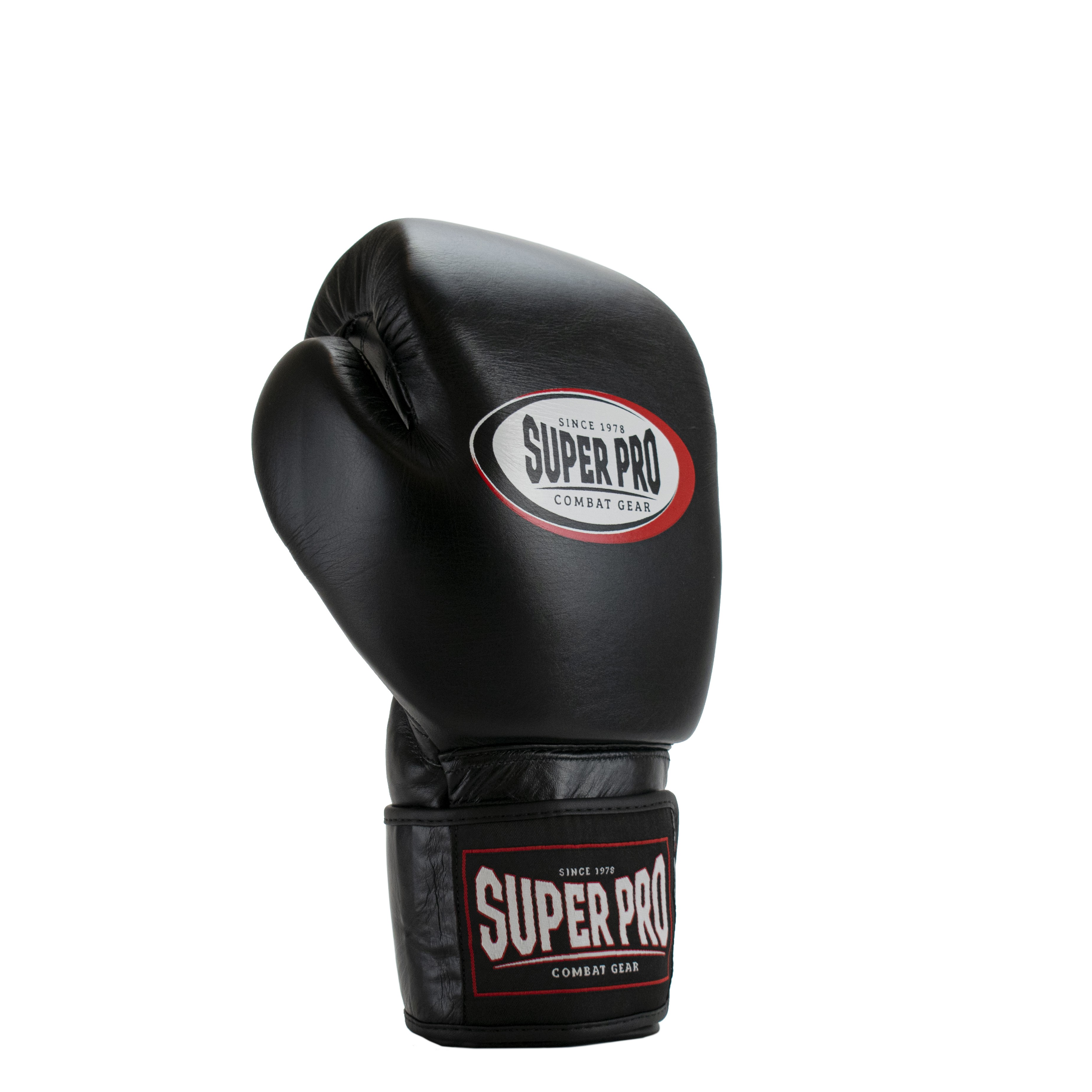 Super Pro Thai-Pro boxhandske Svart 12-16 oz - 2