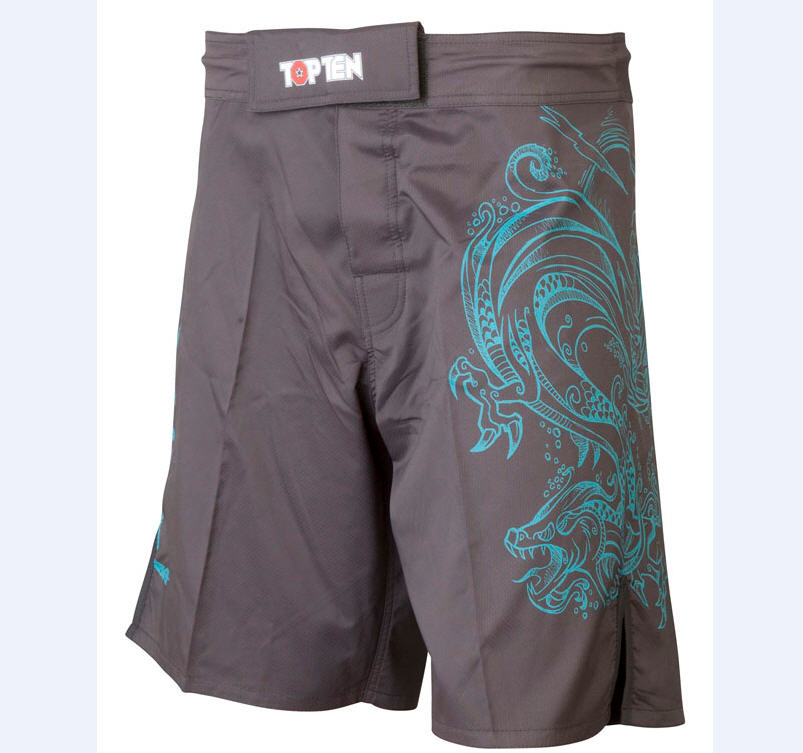 Topten MMA Board Shorts Dragon, Svart/Grön - 3