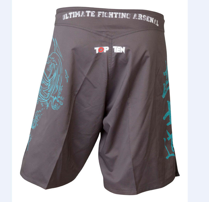 Topten MMA Board Shorts Dragon, Svart/Grön - 2