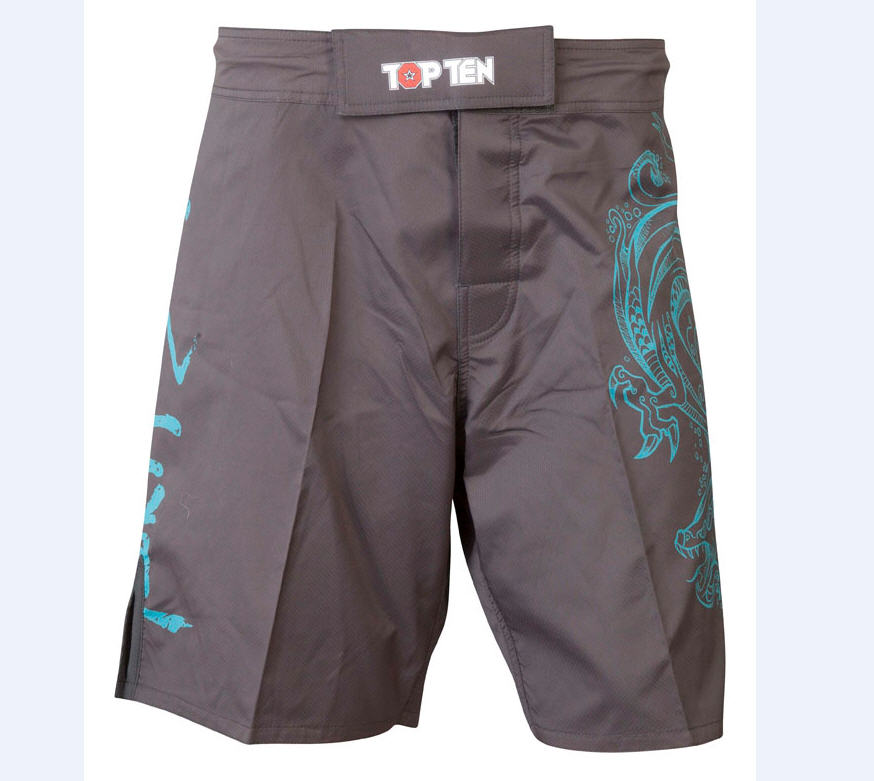 Topten MMA Board Shorts Dragon, Svart/Grön
