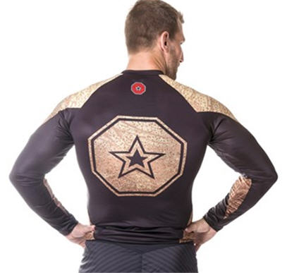 Topten Rashguard Långärm "Octagon", Svart/Brun - 2