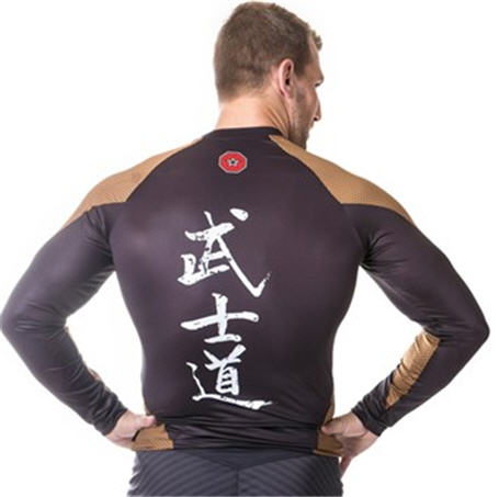 Topten Rashguard Långärm "Dragon", Svart/Gul - 2