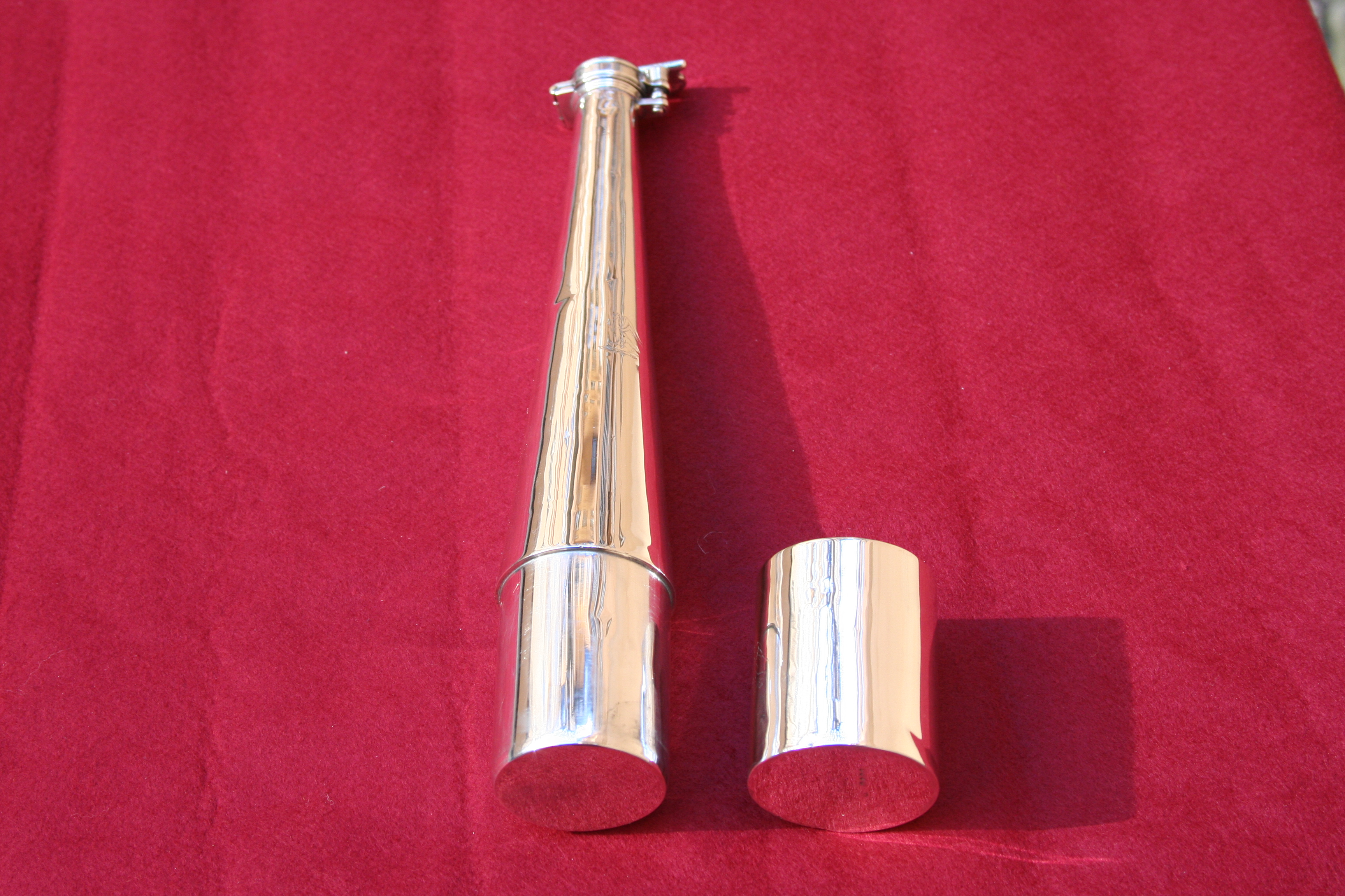 Hunting Flask helt i Silver - Sällsynt i Sverige   SÅLD! - 9