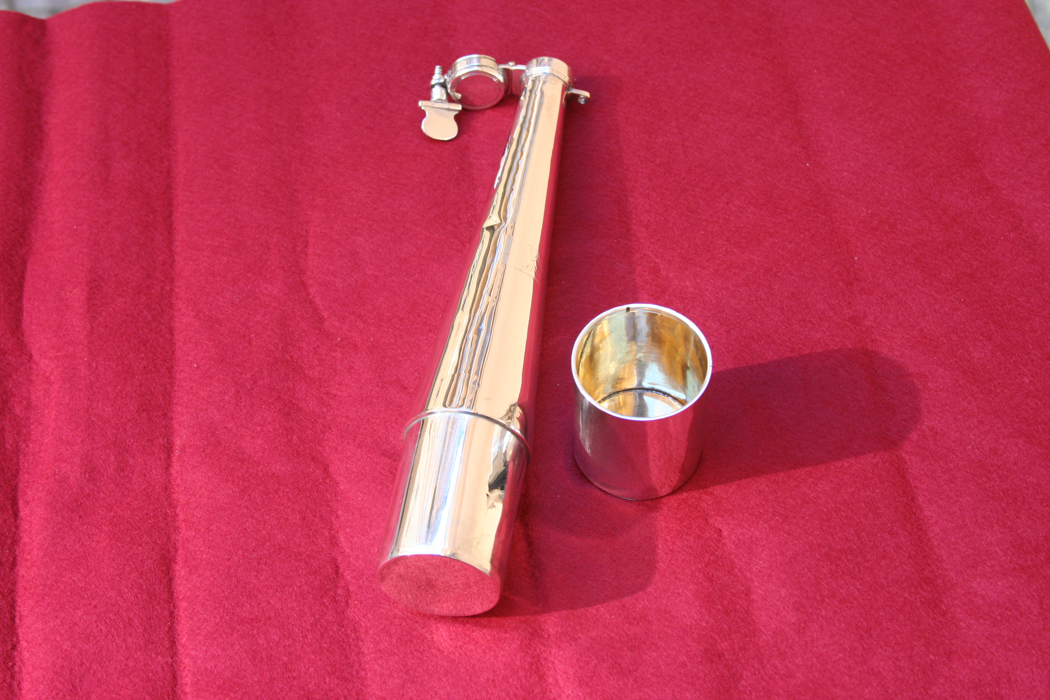 Hunting Flask helt i Silver - Sällsynt i Sverige   SÅLD! - 5