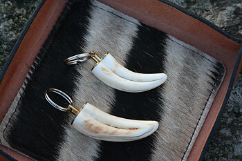 Nyckelring Vårtsvinsbete - Warthog Ivory Tusk Keychain
