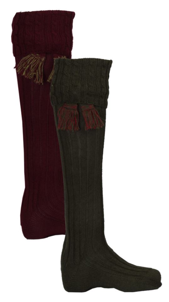 Harris Shooting  Socks & Matching Garter Ties (flashes) - 2