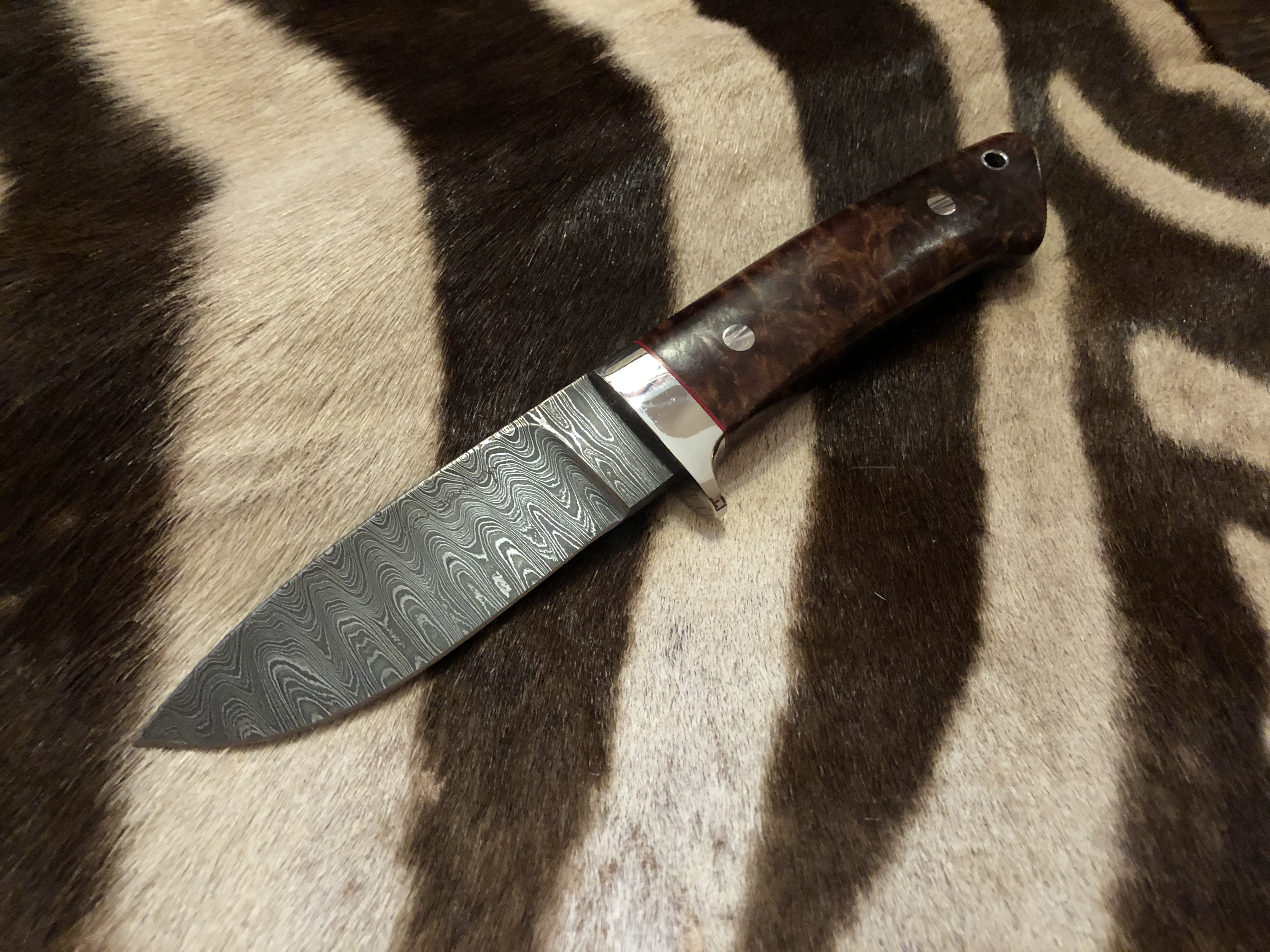 Custom Hunter - Maple Burl handle - 9