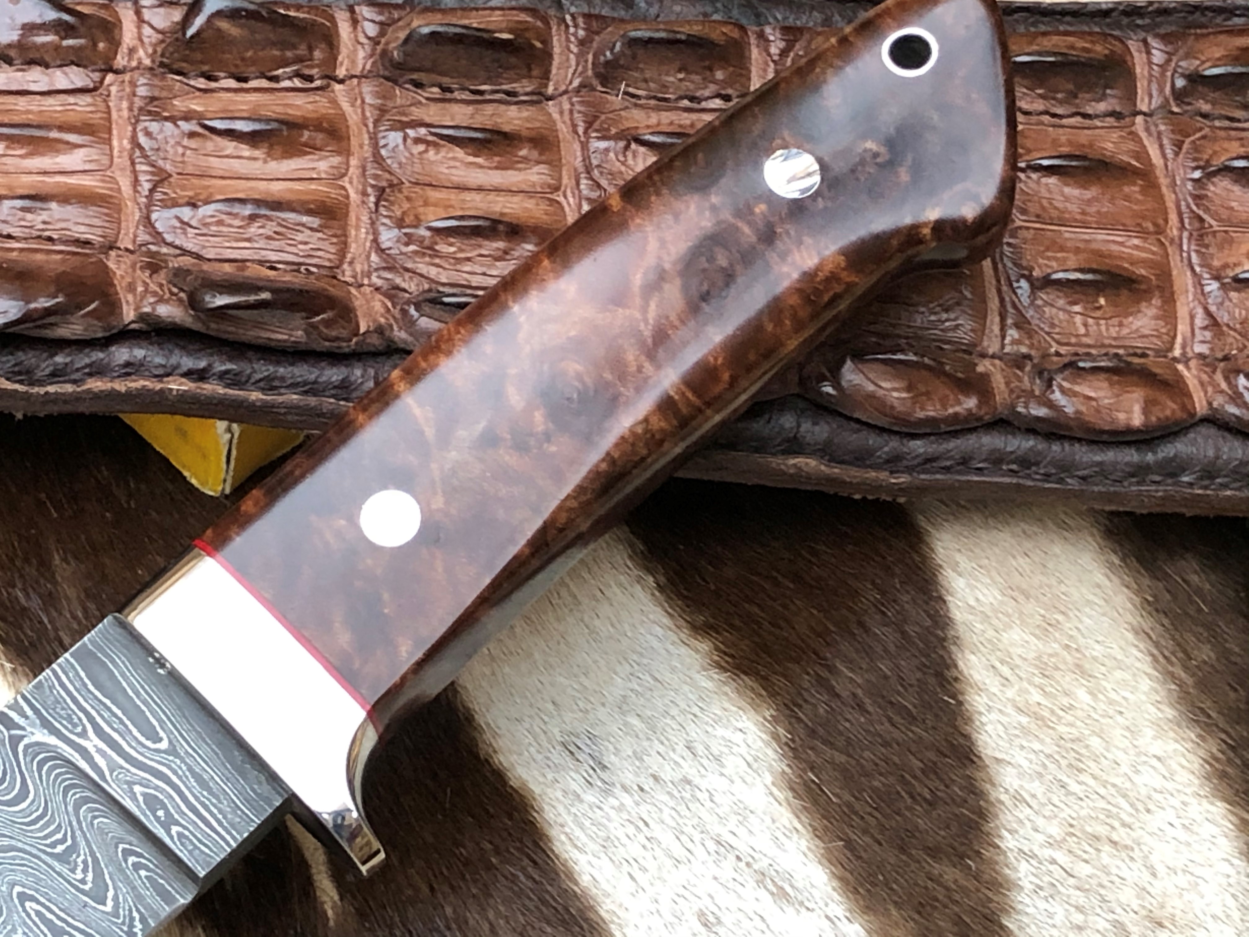 Custom Hunter - Maple Burl handle - 8