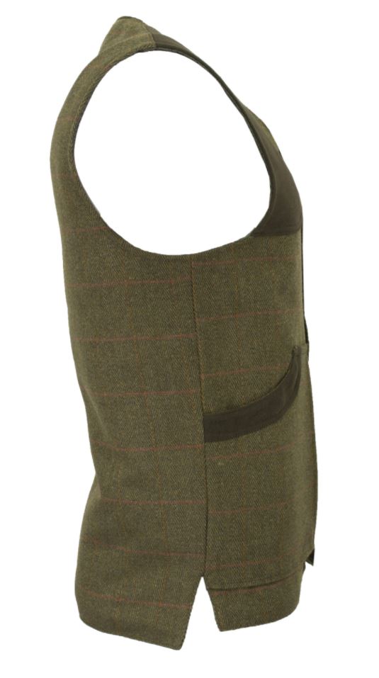 Tweed Shooting Waistcoat - DARK SAGE - 4