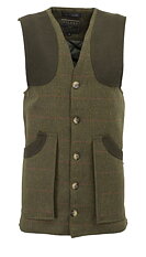 Tweed Shooting Waistcoat - DARK SAGE
