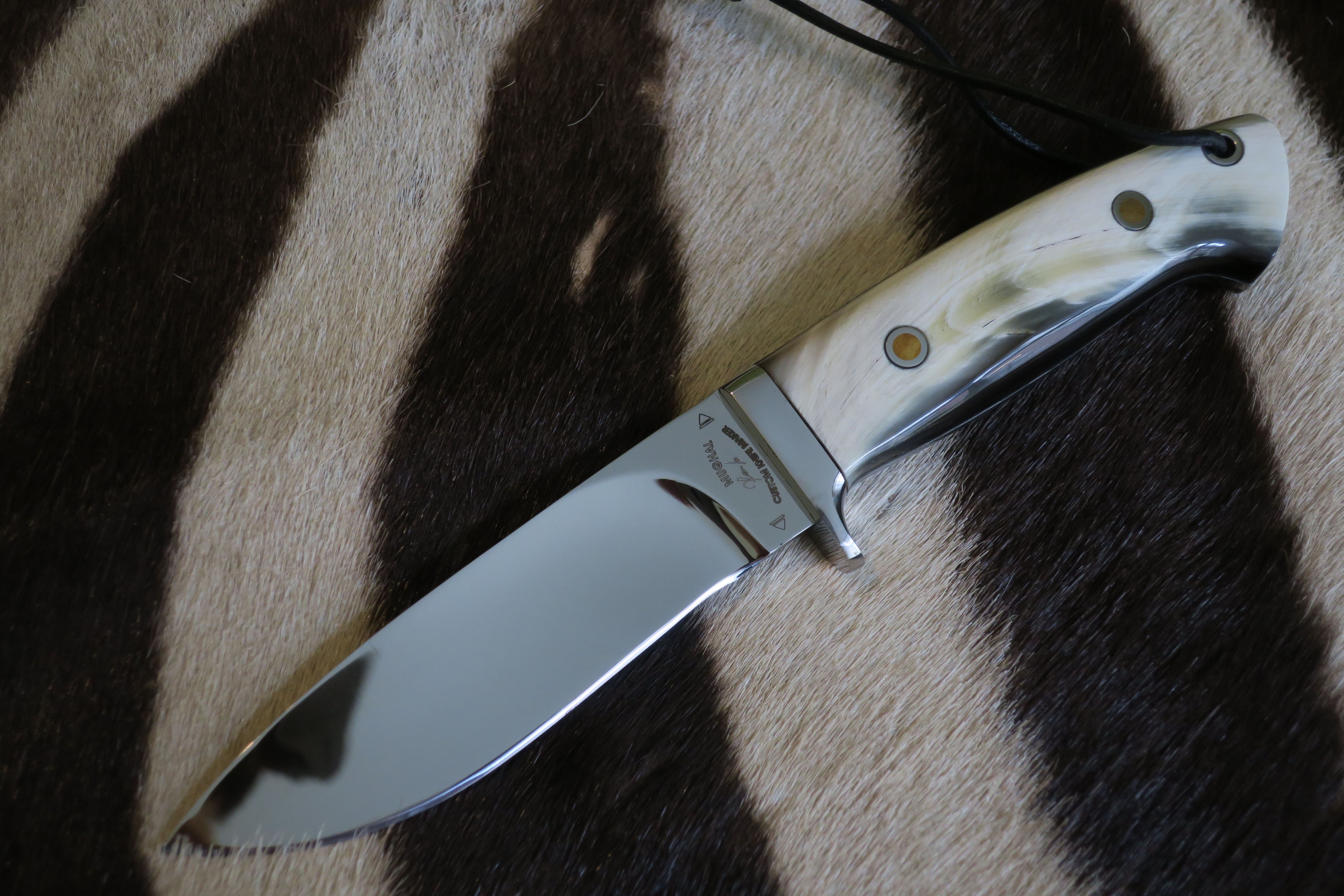 Buffalo Horn Loveless Style Drop Point Hunter