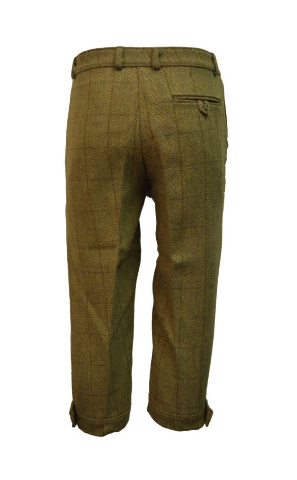 Derby Tweed Shooting Breeks - LIGHT SAGE (Plus Fours) - 3