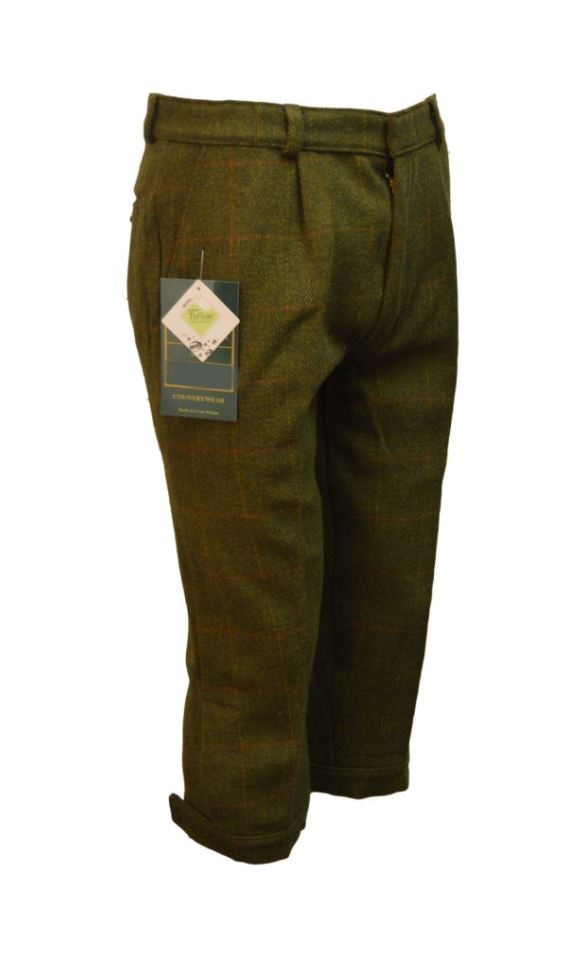 Derby Tweed Shooting Breeks - DARK SAGE (Plus Fours) - 4