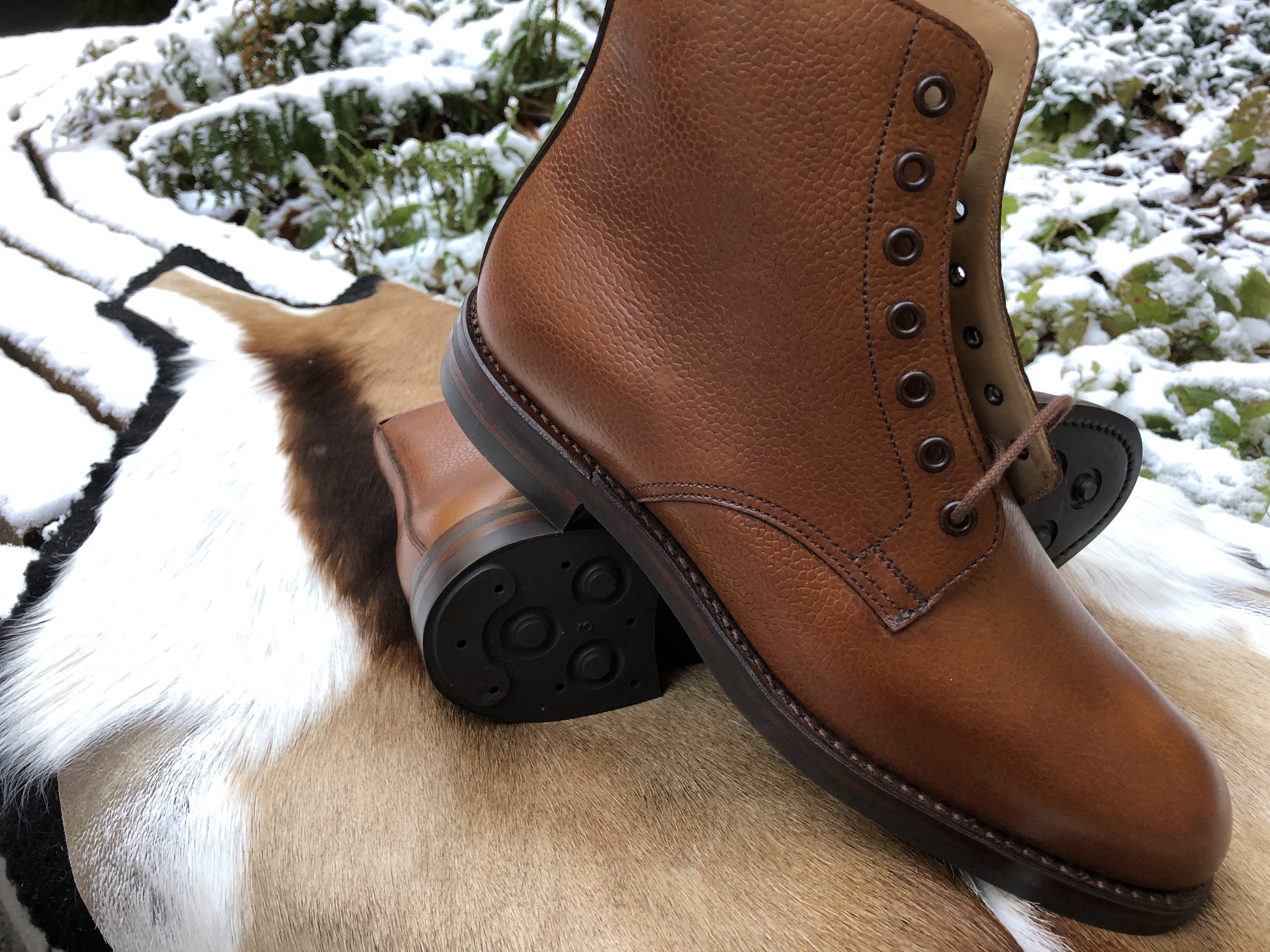 ** ETT PAR ** - 2000:- Rabatt  DAMKÄNGA Crockett & Jones "Barnwell" - Klassisk Jaktkänga - 3