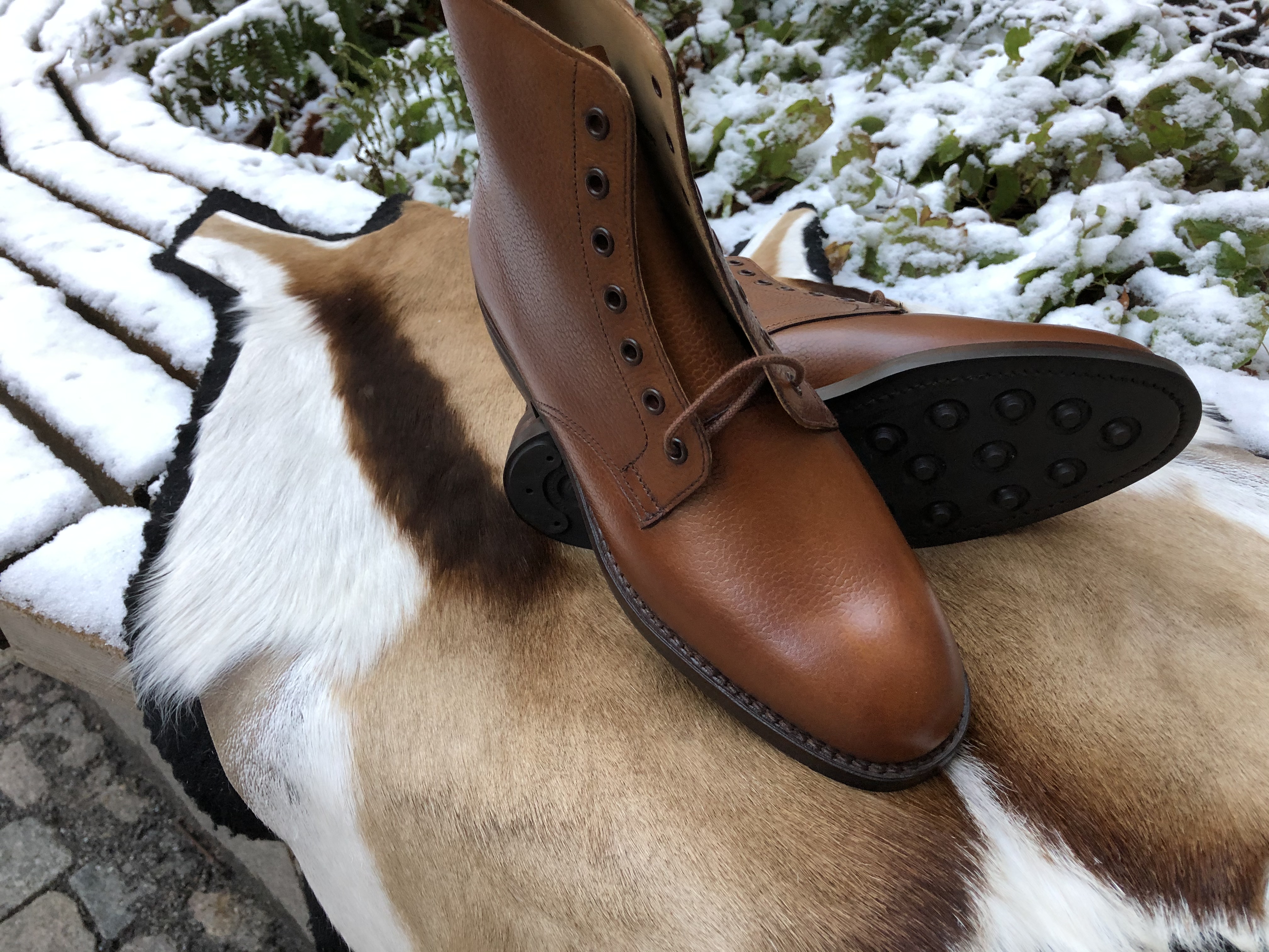 ** ETT PAR ** - 2000:- Rabatt  DAMKÄNGA Crockett & Jones "Barnwell" - Klassisk Jaktkänga - 2