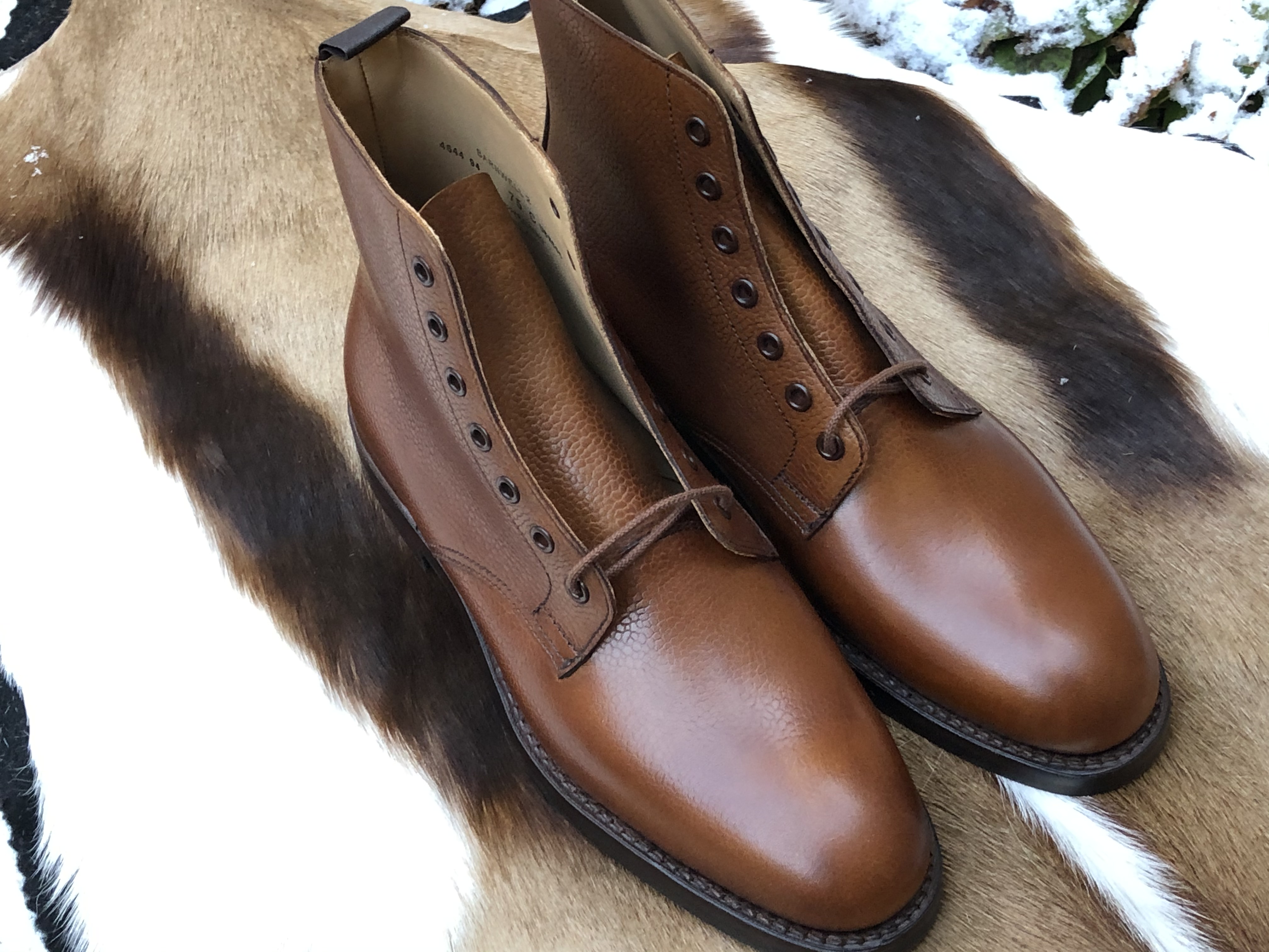 ** ETT PAR ** - 2000:- Rabatt  DAMKÄNGA Crockett & Jones "Barnwell" - Klassisk Jaktkänga - 4