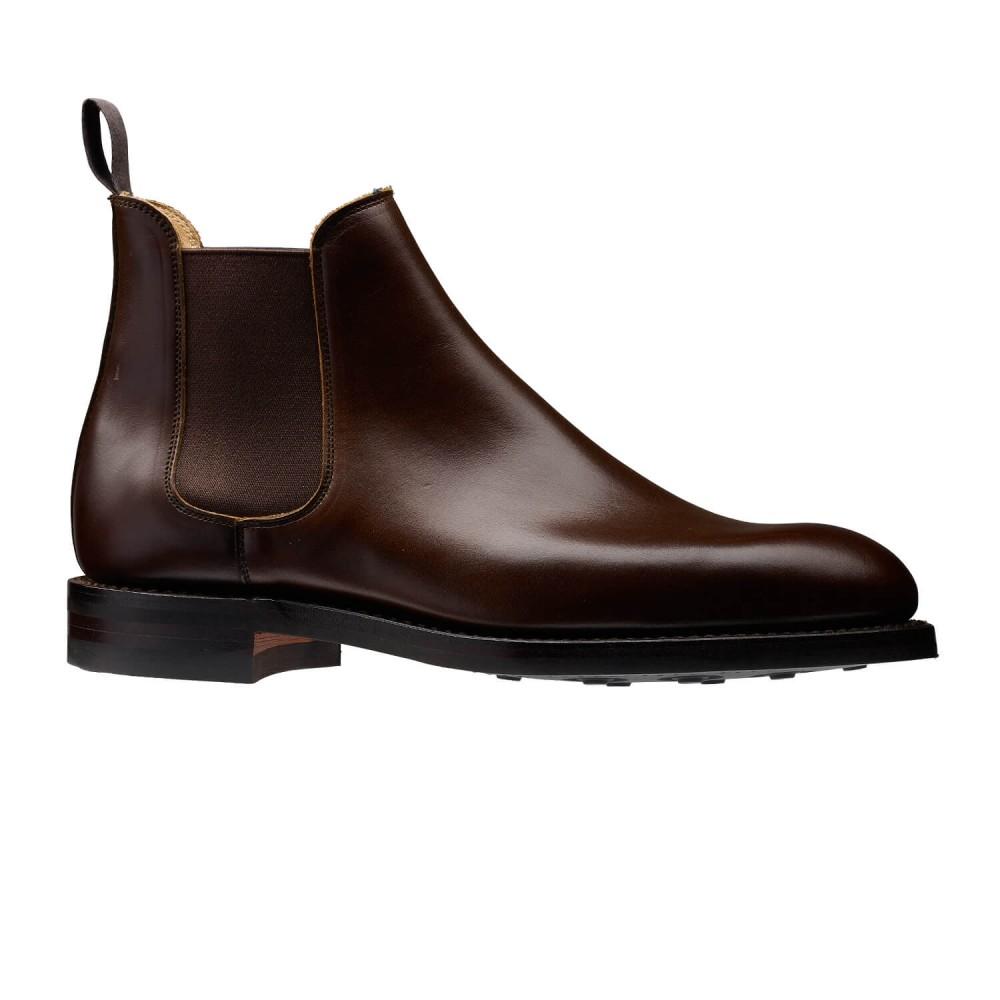 2000:-  RABATT CROCKETT & JONES - CHELSEA V DARK BROWN WAX CALF ‘DAINITE’  - 3