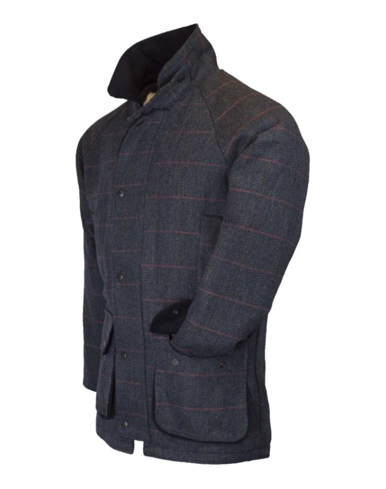 Engelsk Tweed - Derby Tweed Shooting Jacket -BLUE TWEED 
