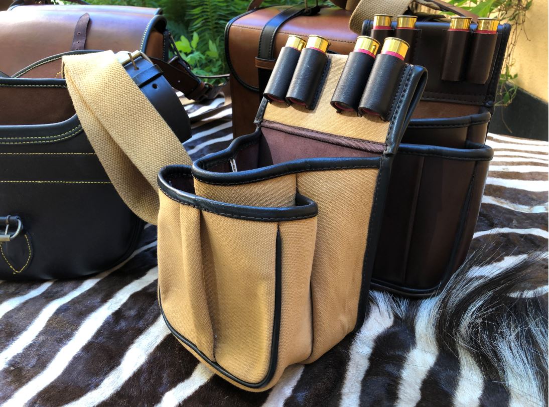 Leather Clay Game Shooting Belt Fitting Shotgun Cartridge Pouch Bag - 3
