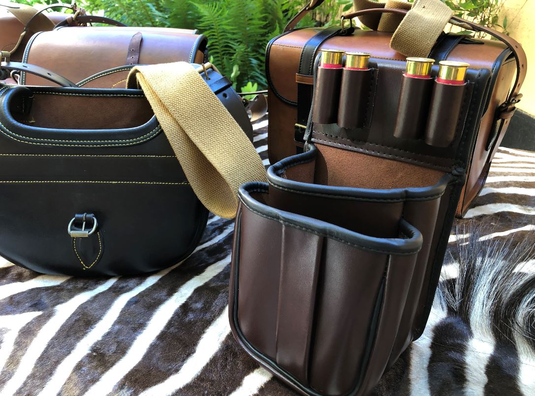 Leather Clay Game Shooting Belt Fitting Shotgun Cartridge Pouch Bag - 2