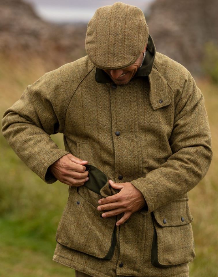 Engelsk Tweed - Derby Tweed Shooting Jacket - LIGHT SAGE - 6
