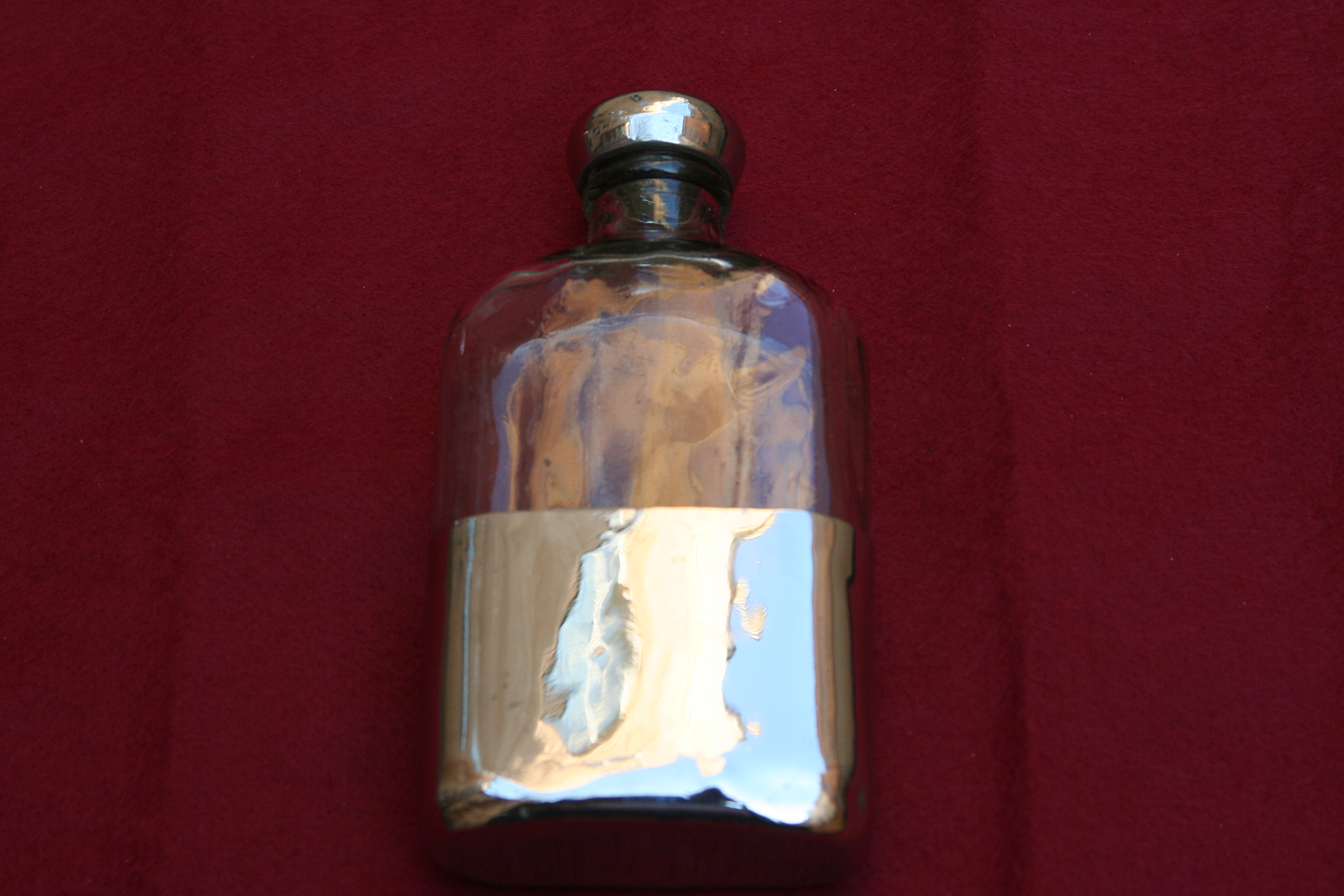 Hip Flasks - Vackra pluntor i silver, pläter och läder - 20