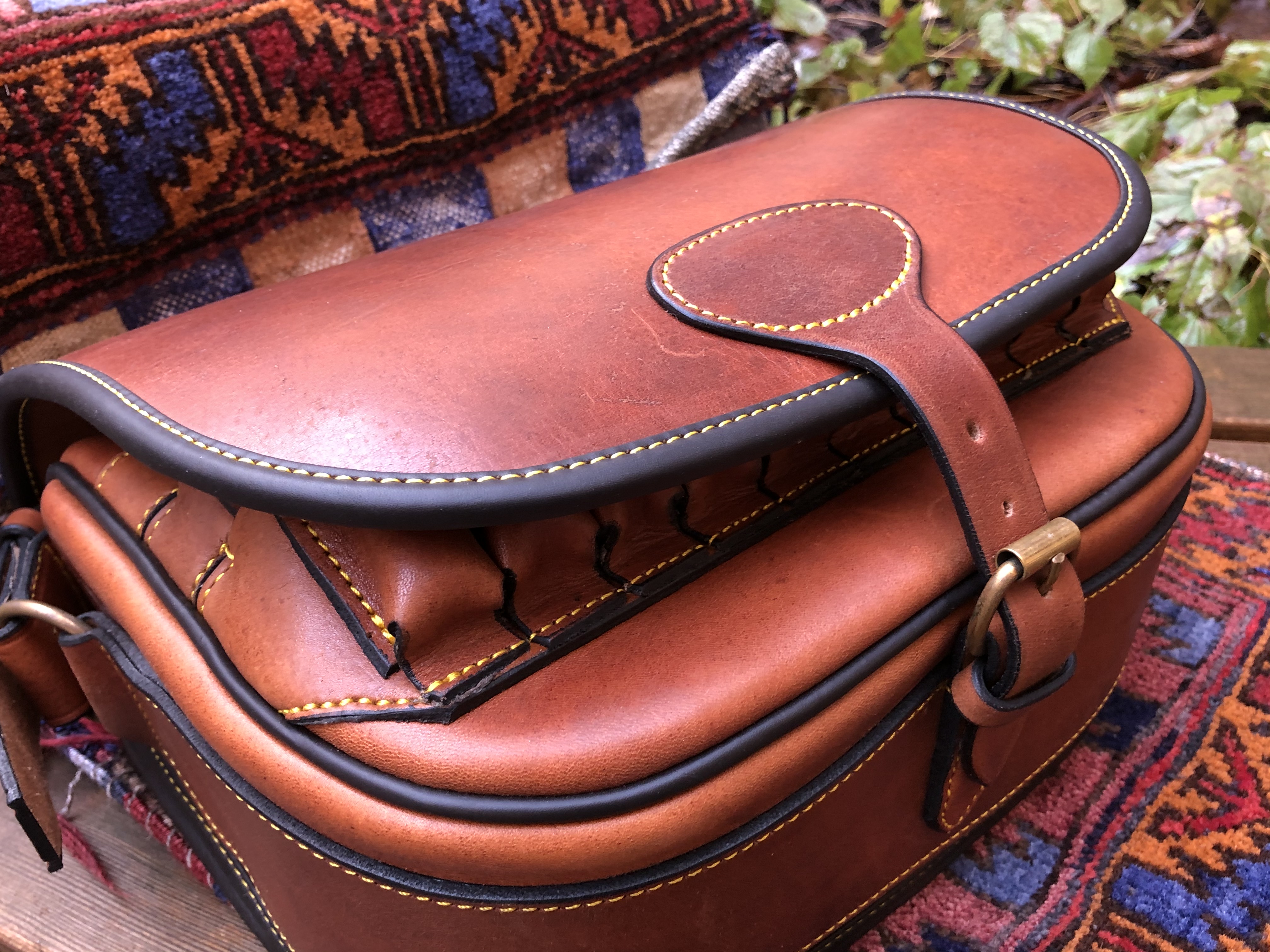 Loader Cartridge Bag Cowhide Leather  SLUTSÅLD! - 6