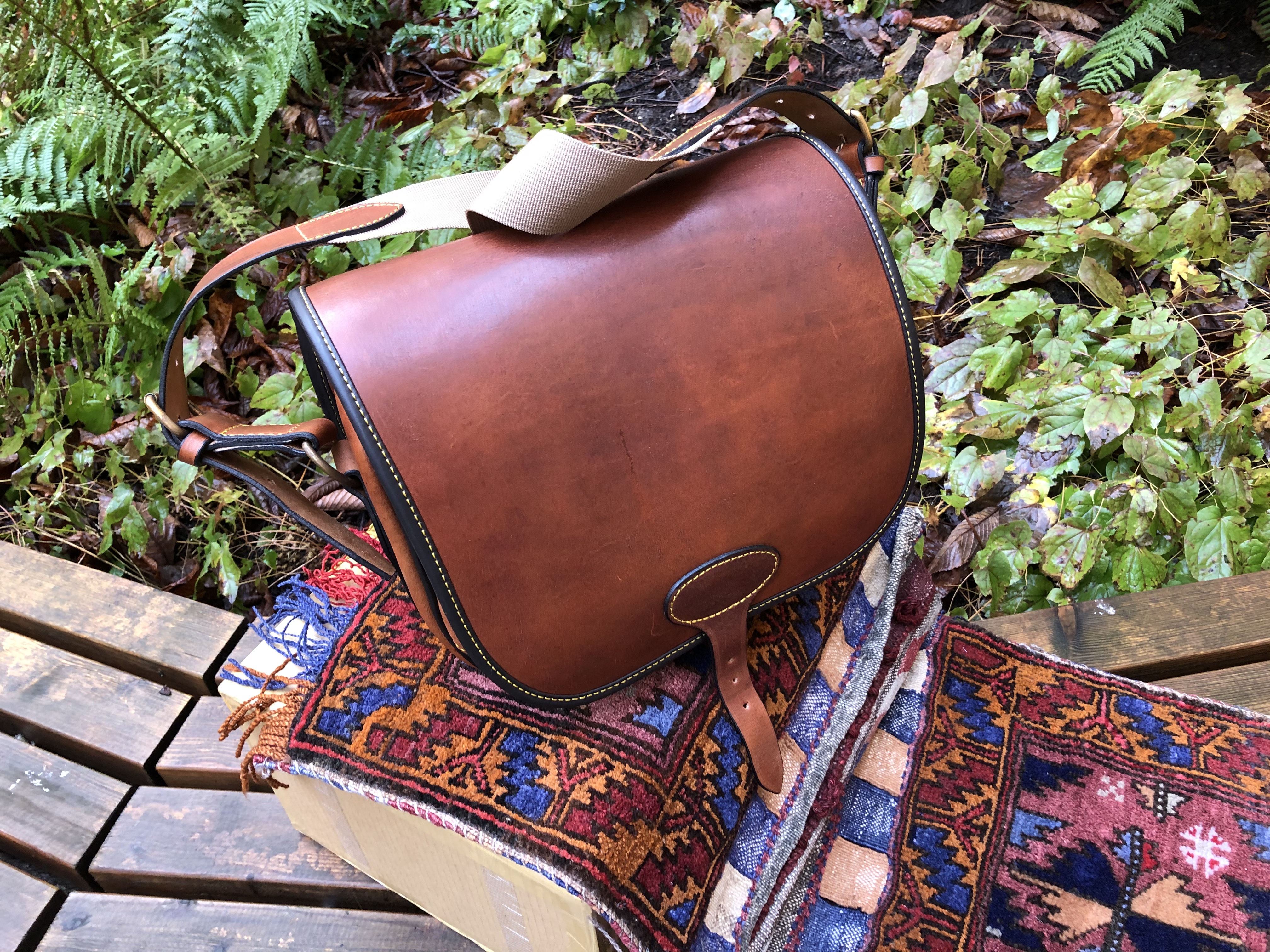 Loader Cartridge Bag Cowhide Leather  SLUTSÅLD! - 5