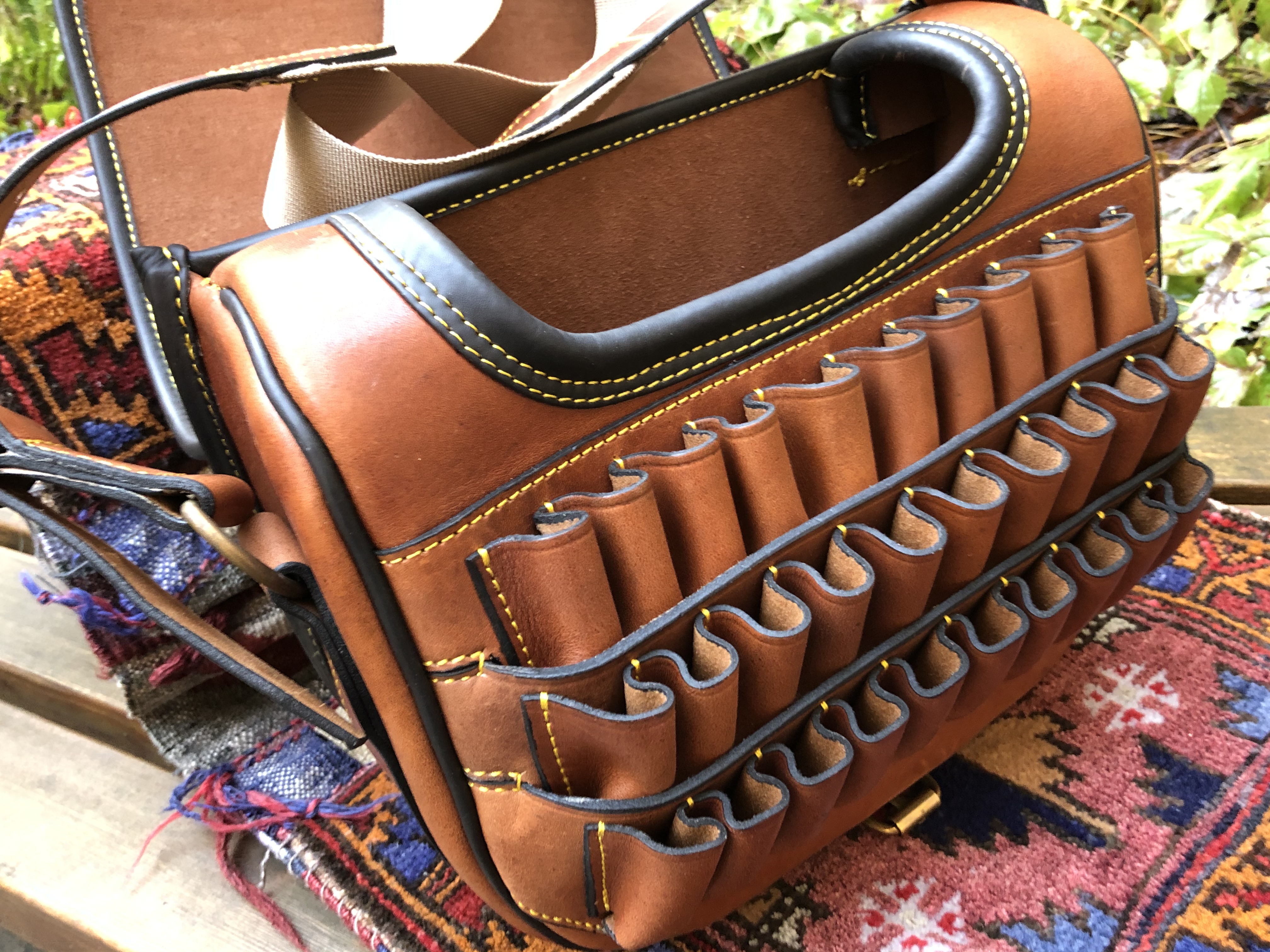 Loader Cartridge Bag Cowhide Leather  SLUTSÅLD! - 3