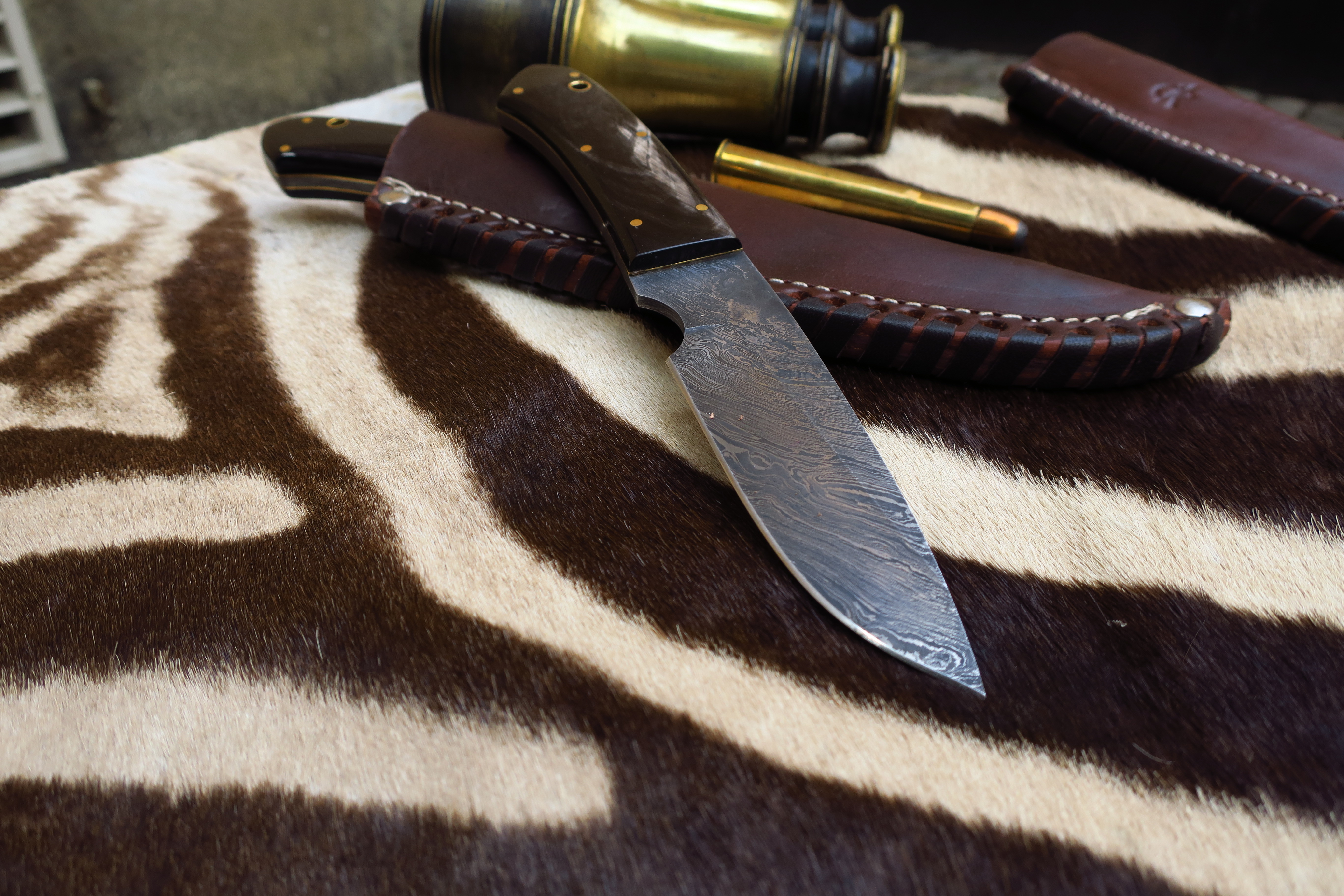 Serengeti Hunter - Buffelhorn och Damaskstål - Highly Affordable! - 6
