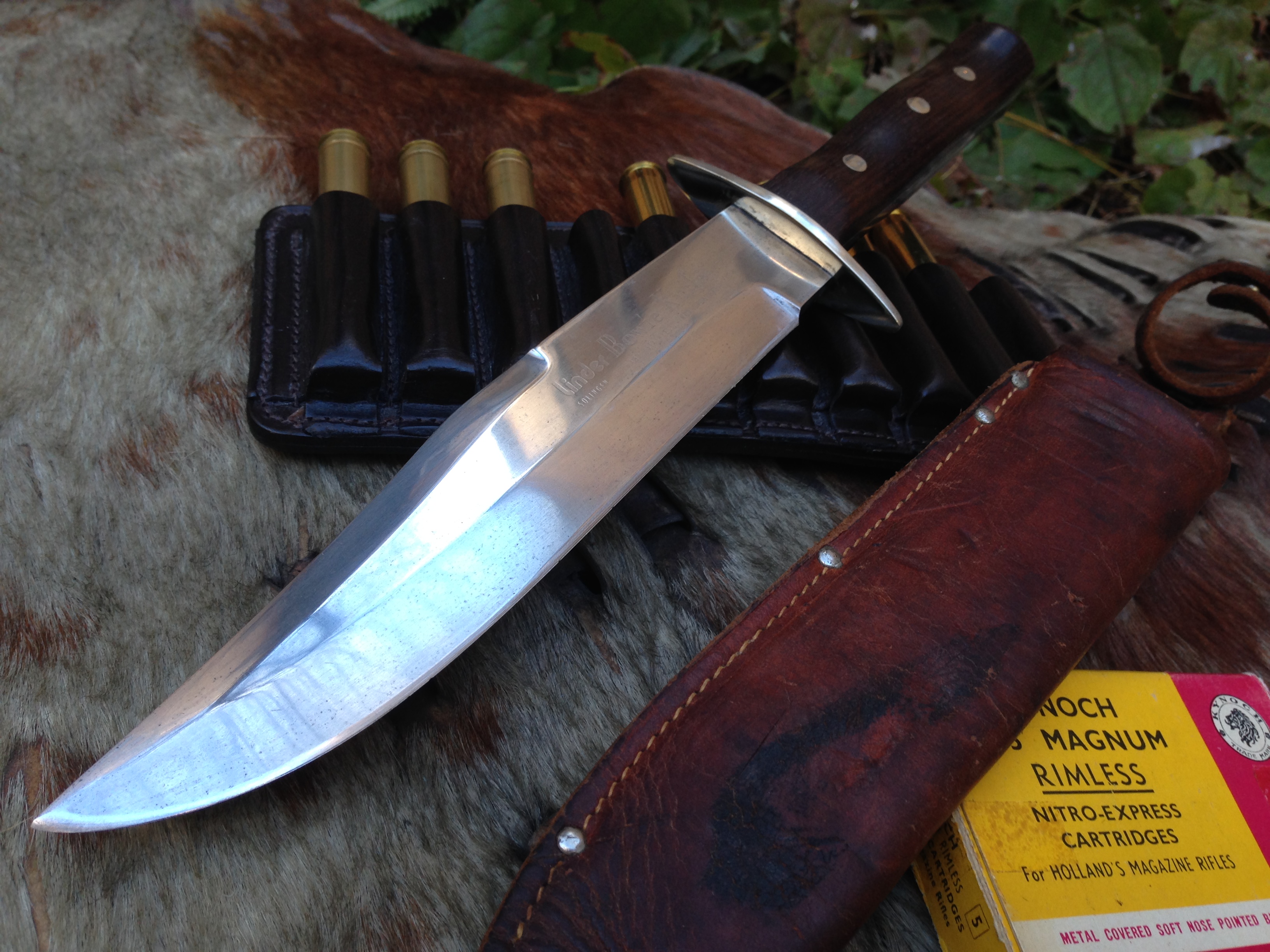 Vintage Bowie Knife 1970-tal - Rekonditionerad Toppskick - 3