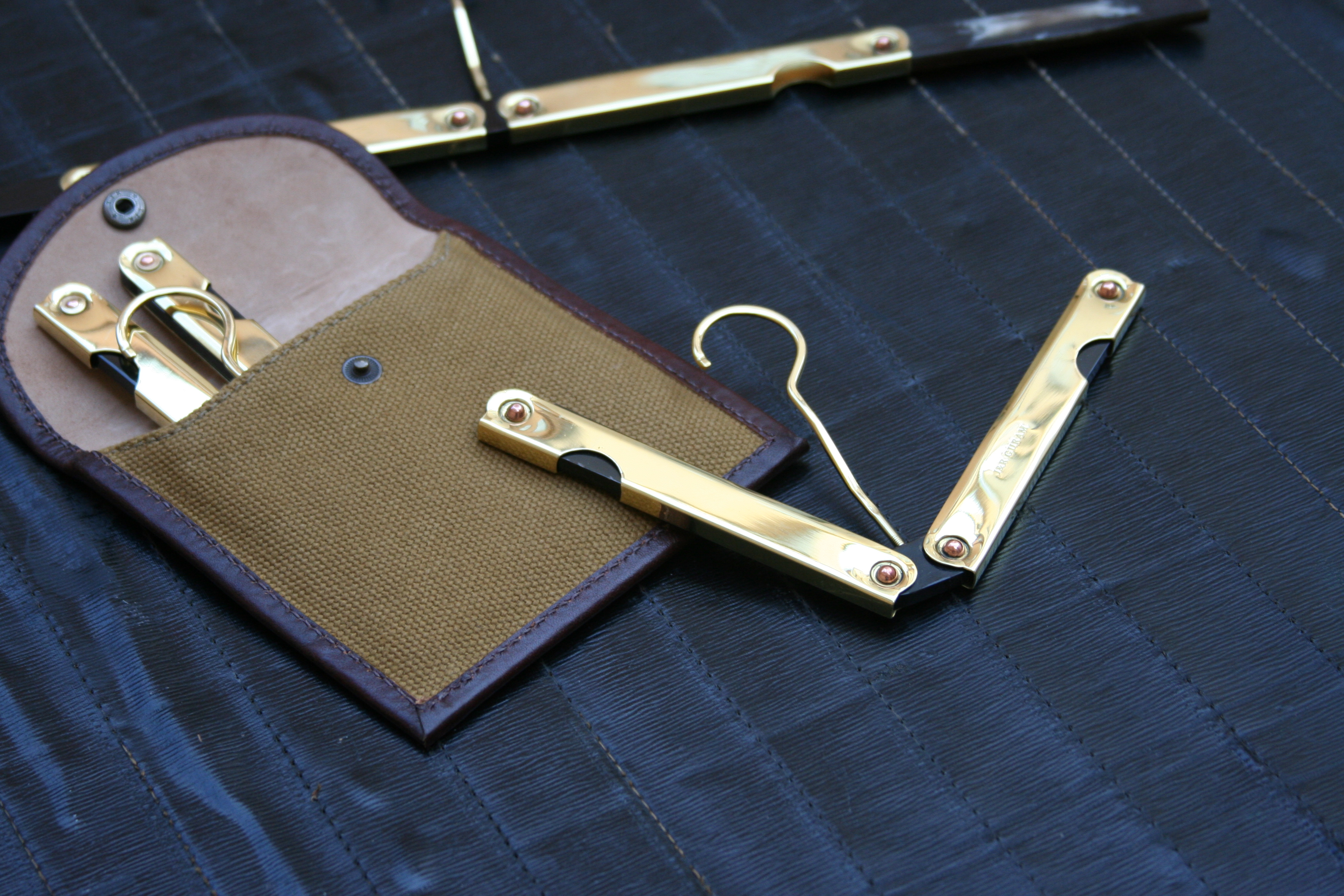 DUFFERIN TRAVEL HANGER SET - Mässing & Buffelhorn - 11