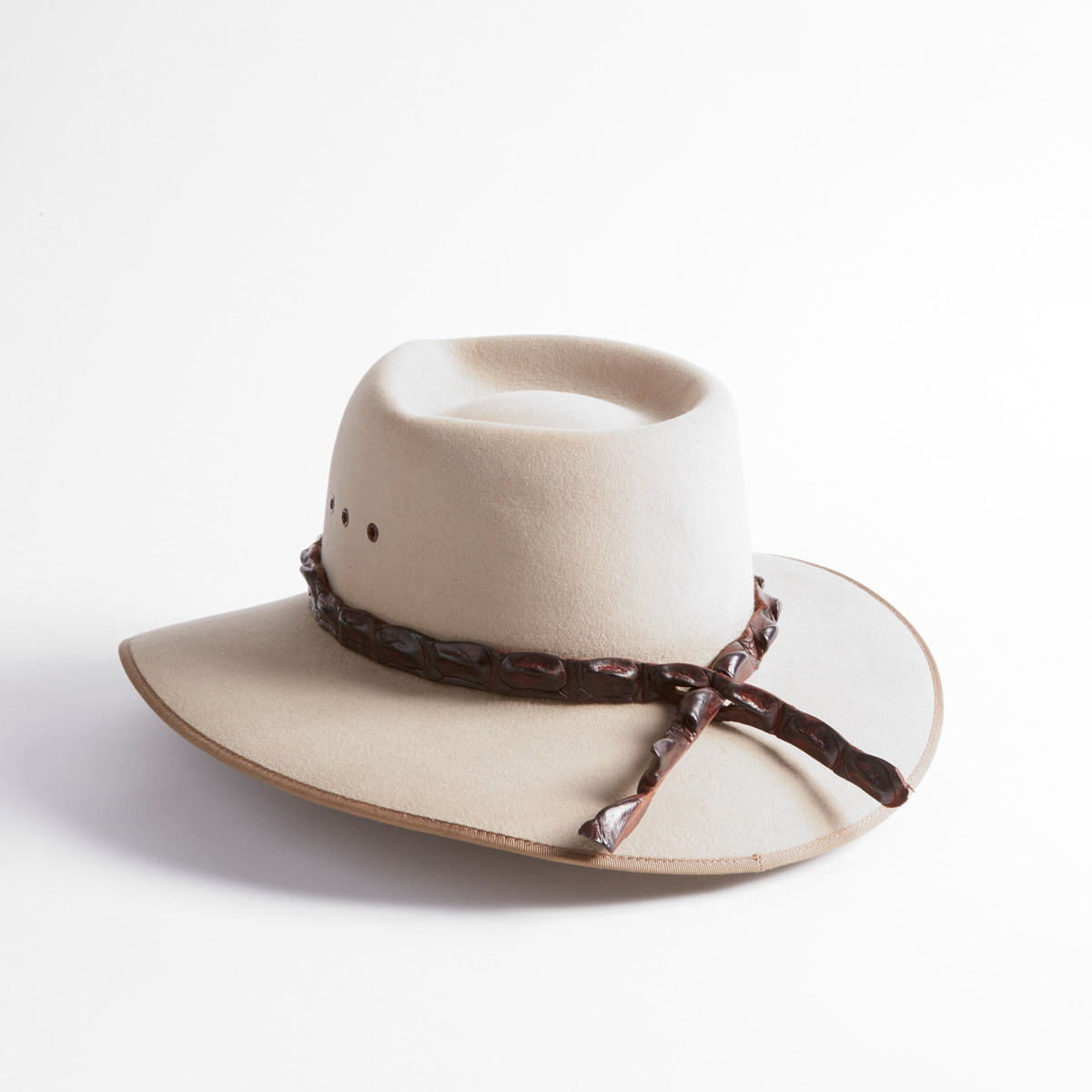 Hattband i Krokodil - Med CITES-intyg - 6