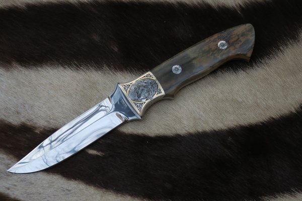 Custom Hunter - MÄSTERVERK i stål, mammut och guld - 6