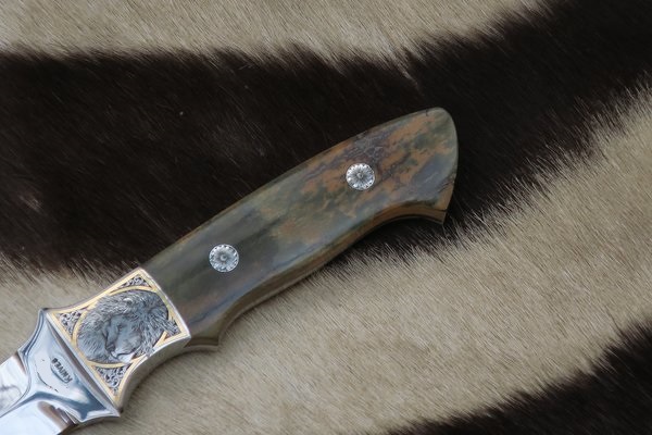Custom Hunter - MÄSTERVERK i stål, mammut och guld - 7