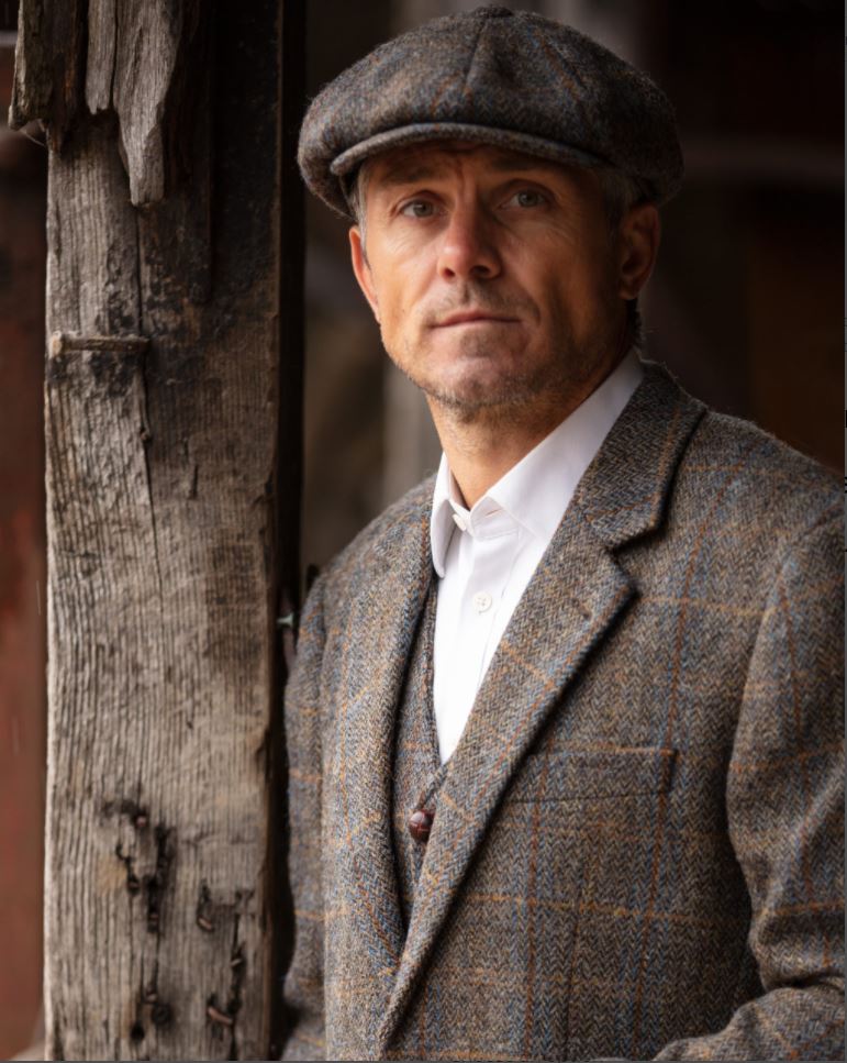 Harris Tweed Herringbone Overcheck Country Blazer  - Klassisk skotsk - 2