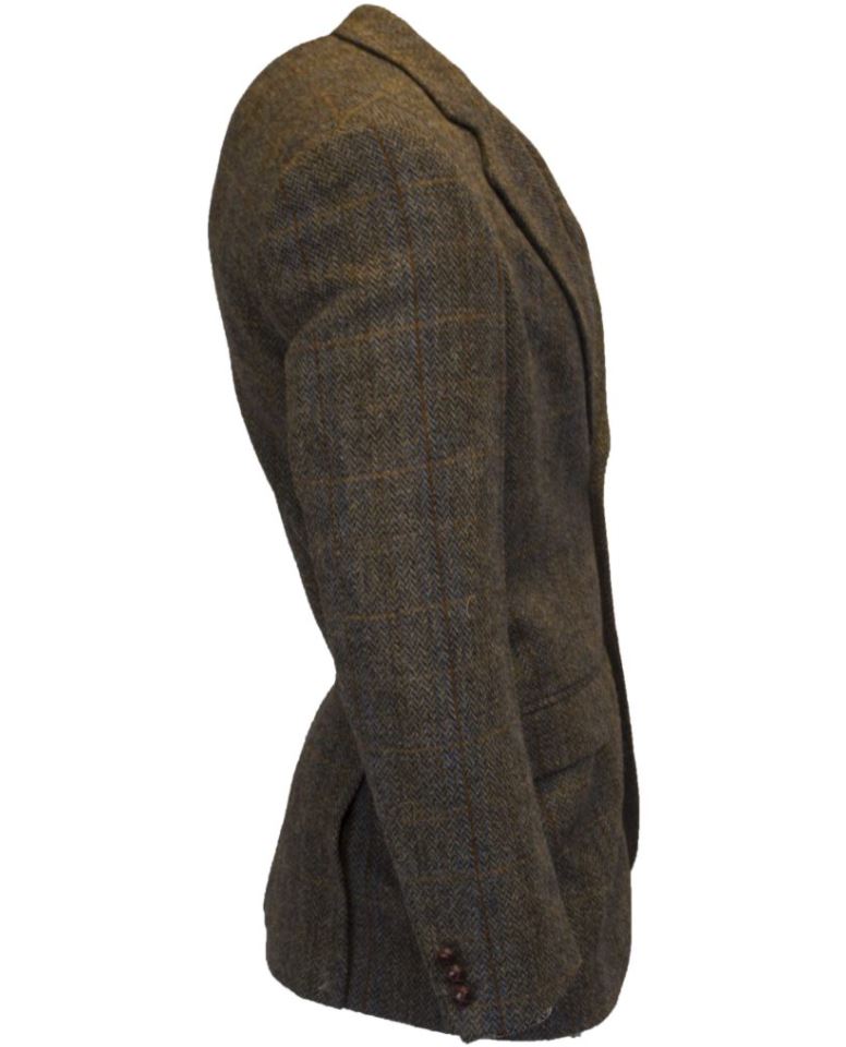 Harris Tweed Herringbone Overcheck Country Blazer  - Klassisk skotsk - 3