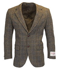 Harris Tweed Herringbone Overcheck Country Blazer  - Klassisk skotsk