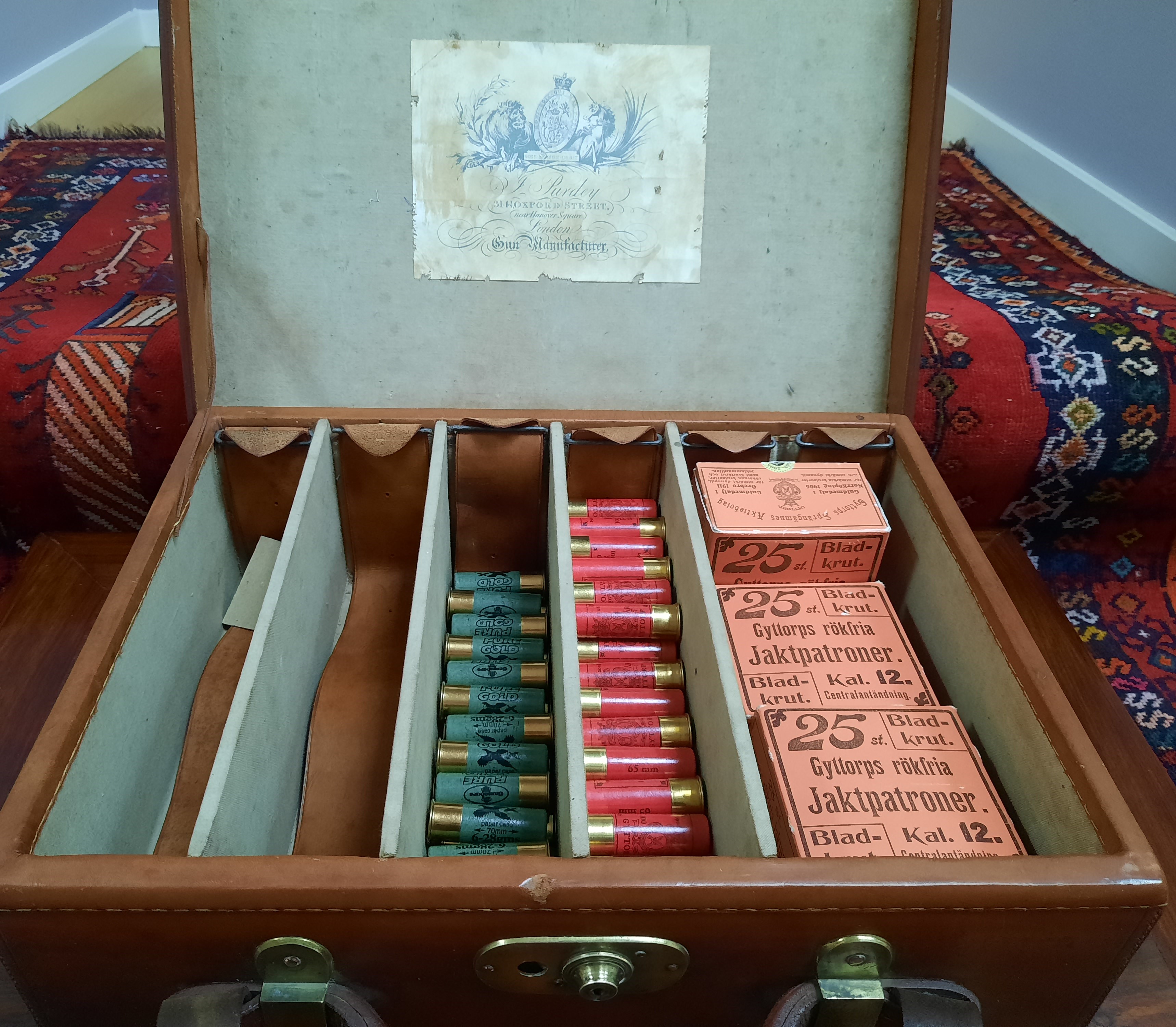 Magnifik PURDEY - Vintage Cartridge Case - Top Of The Line  SÅLD! - 2