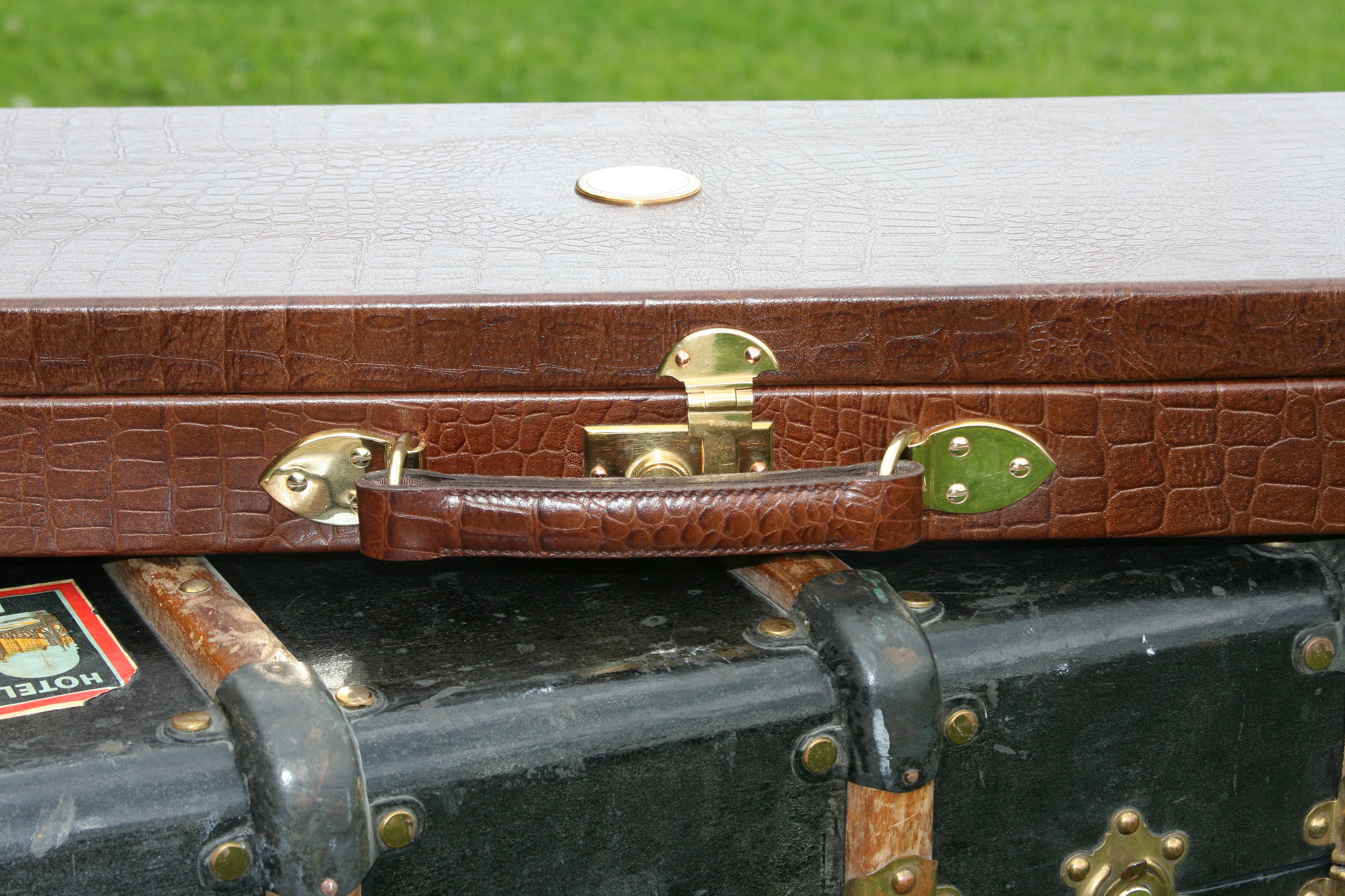 Lädercase De Luxe - Präglat krokodilmönster - 6
