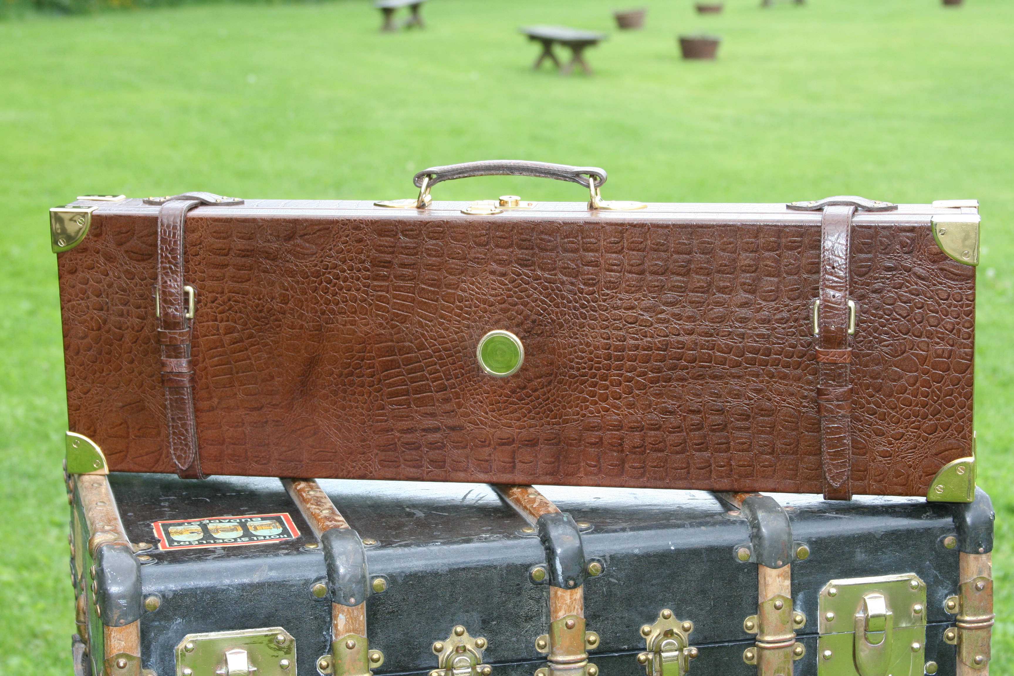 Lädercase De Luxe - Präglat krokodilmönster - 4