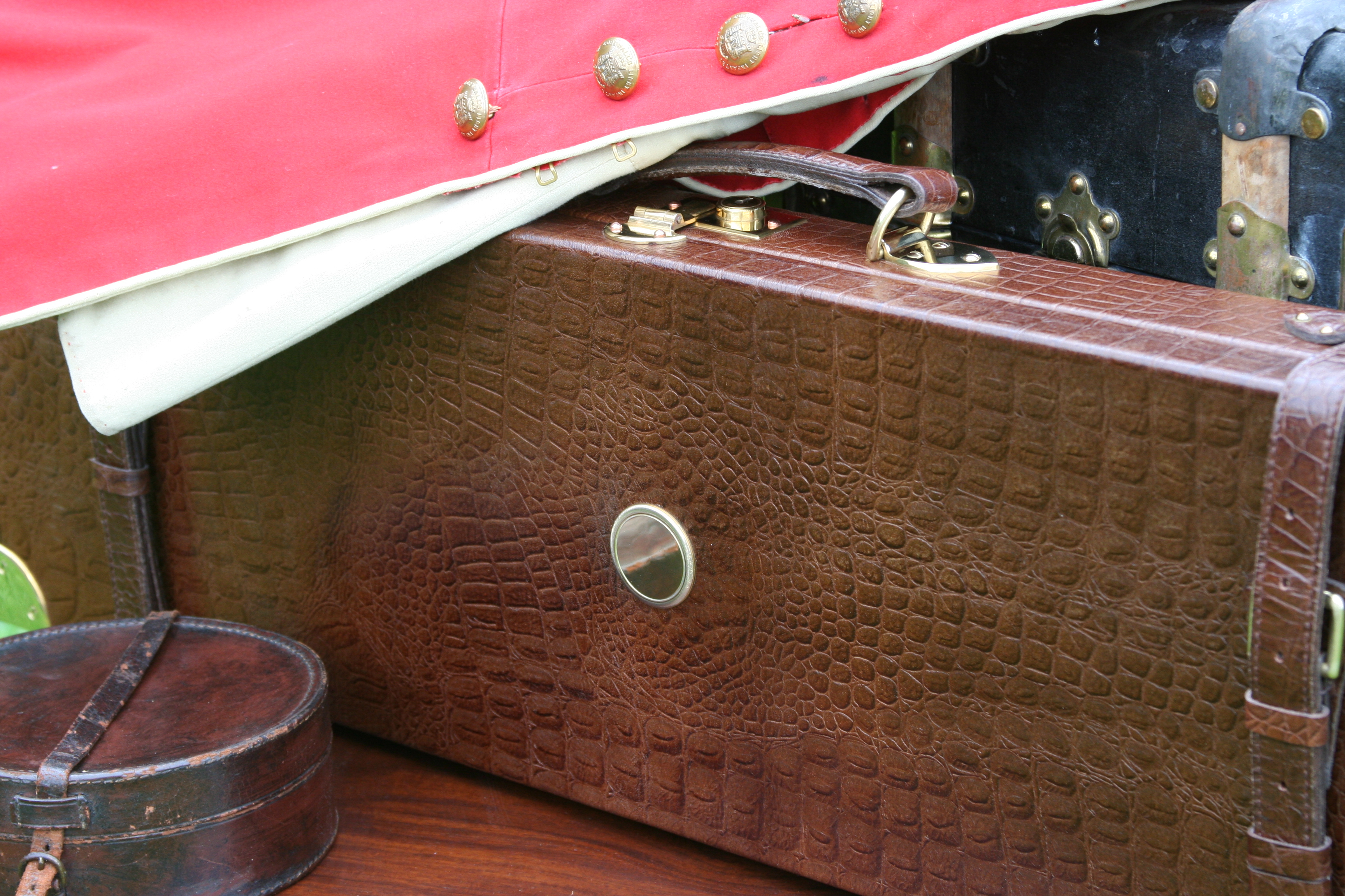 Lädercase De Luxe - Präglat krokodilmönster - 3
