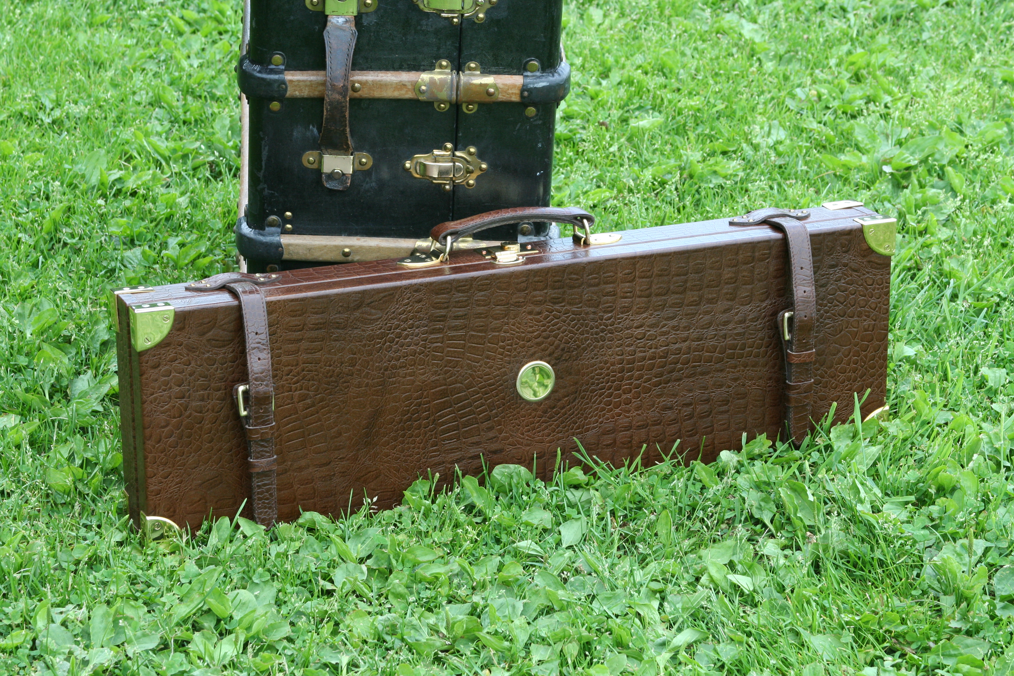 Lädercase De Luxe - Präglat krokodilmönster - 13
