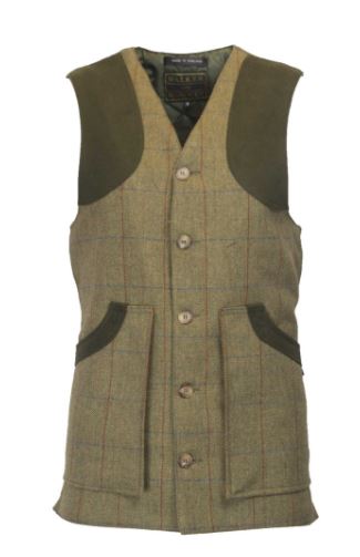 50% RABATT*****  Tweed Shooting Waistcoat - GREEN FOREST  (strl Large) - 2