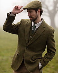 Engelsk Tweed - Derby Tweed Blazer - DARK SAGE