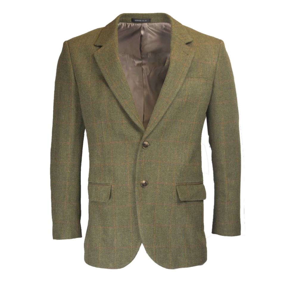 Engelsk Tweed - Derby Tweed Blazer - DARK SAGE - 3