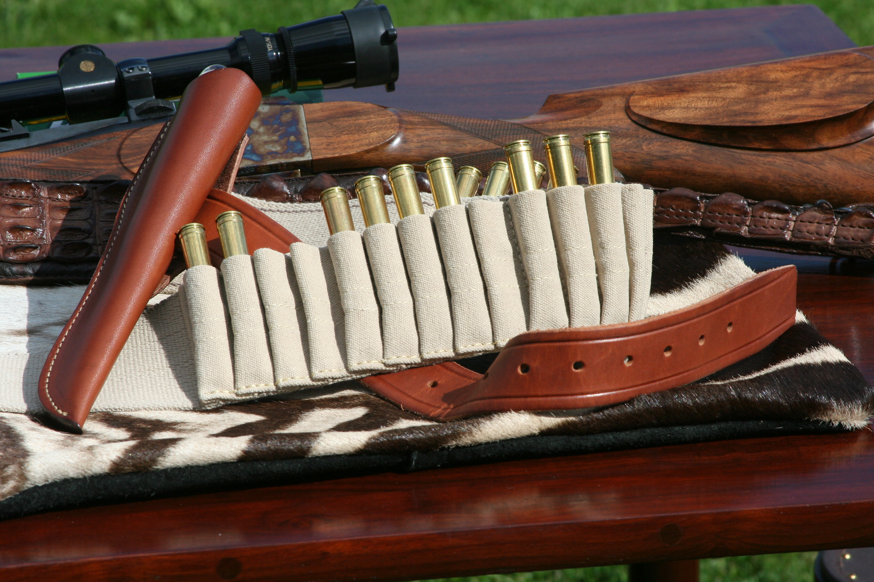 "Zimbabwean Backup Belt" Patronbälte - 100% Safari  100% Big Five - 7