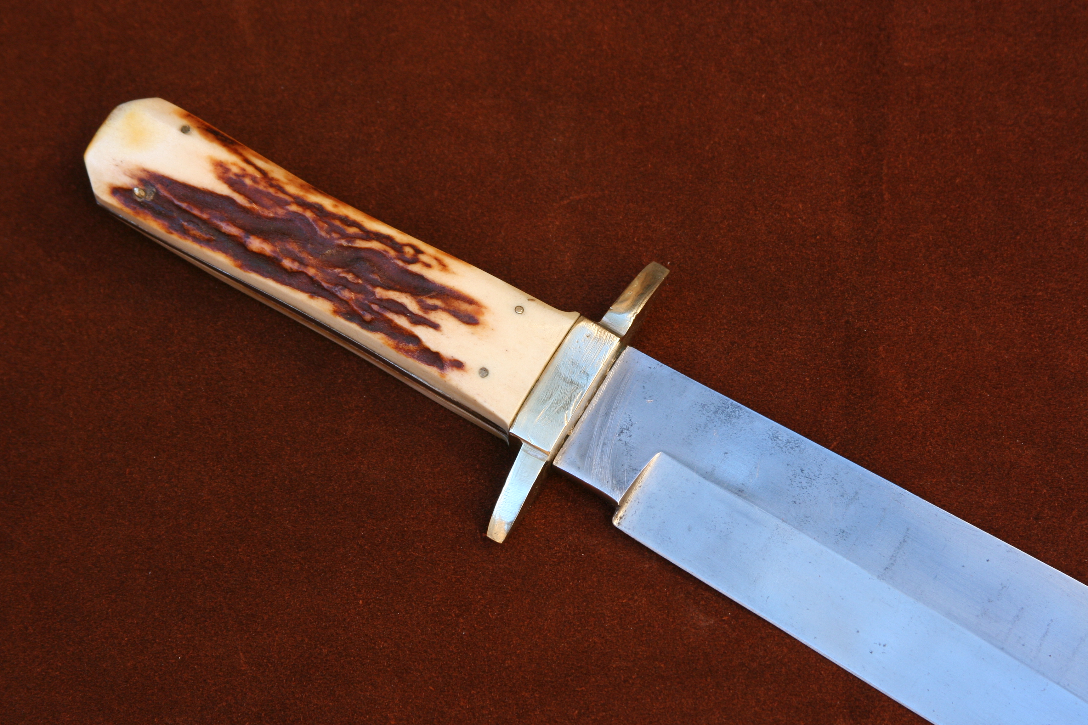 Vintage Bowie Knife 1960-tal US Handmade - En STOOOR kniv - 6