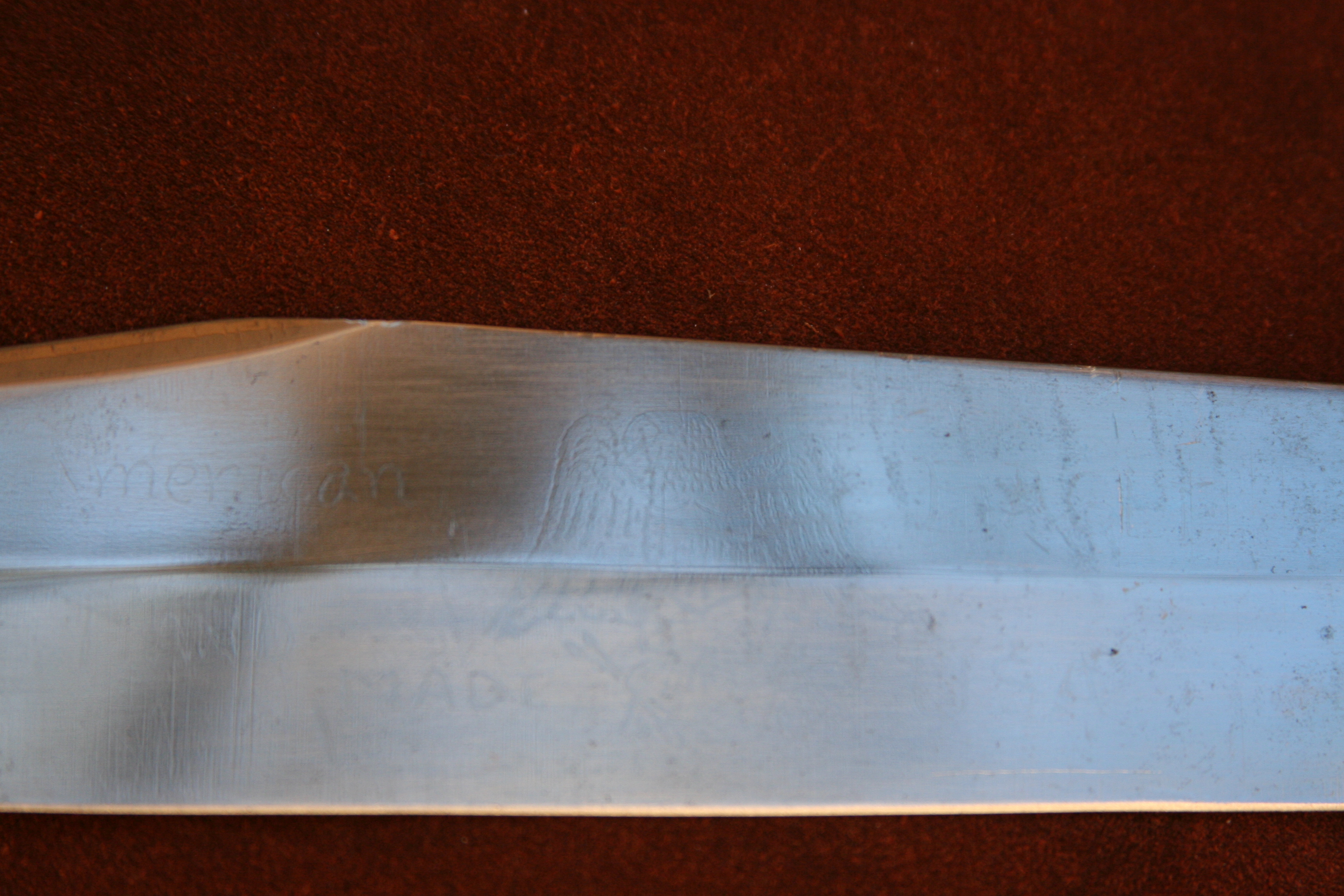 Vintage Bowie Knife 1960-tal US Handmade - En STOOOR kniv - 9