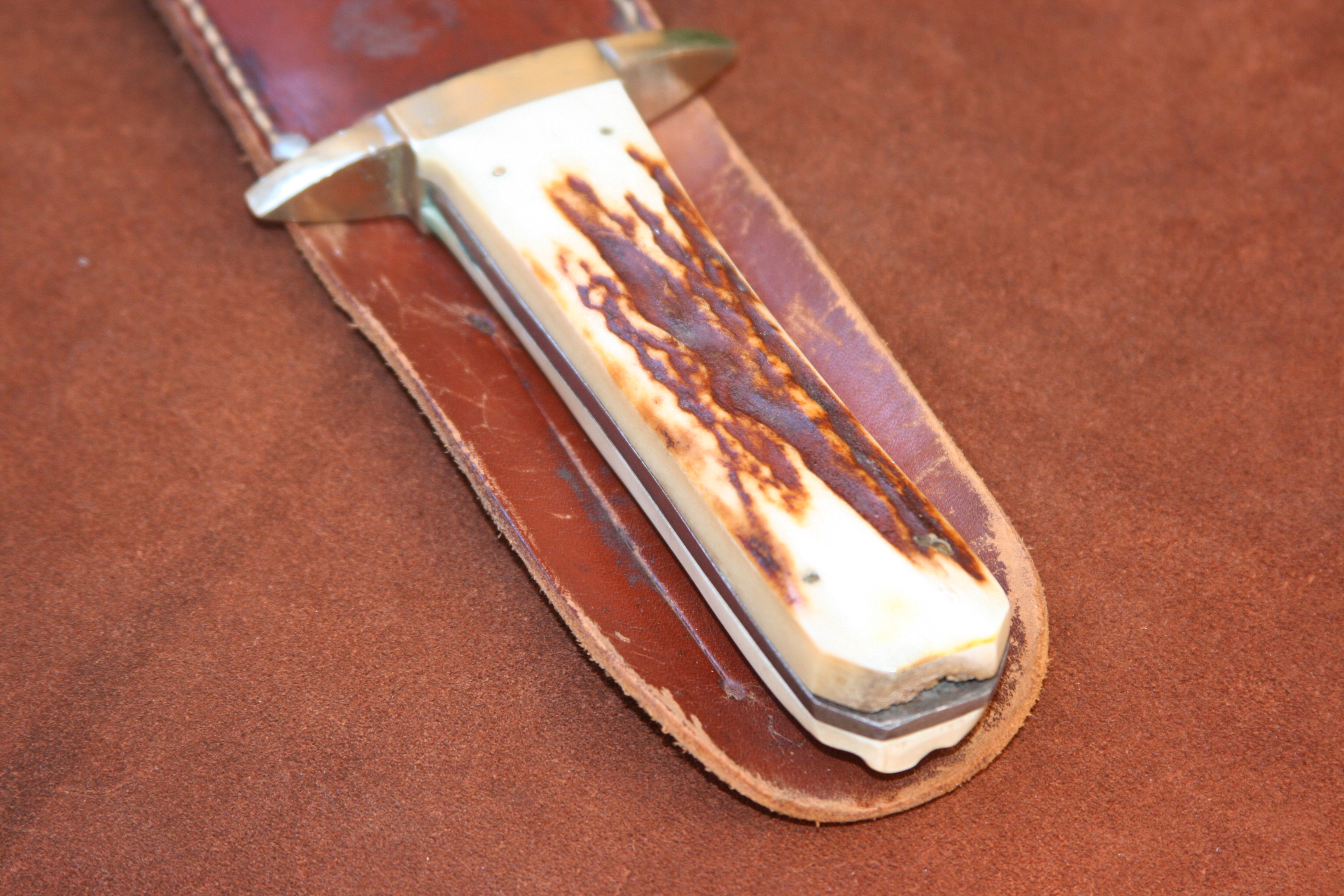Vintage Bowie Knife 1960-tal US Handmade - En STOOOR kniv - 7